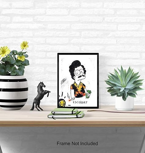 Miniatura 4 de Pablo Escobar Poster - 8x10 Banksy Wall Art - Graffiti Street Art Print Gangster Poster - Gift, Funny Home Decor or Room Decoration for Men, Boys,