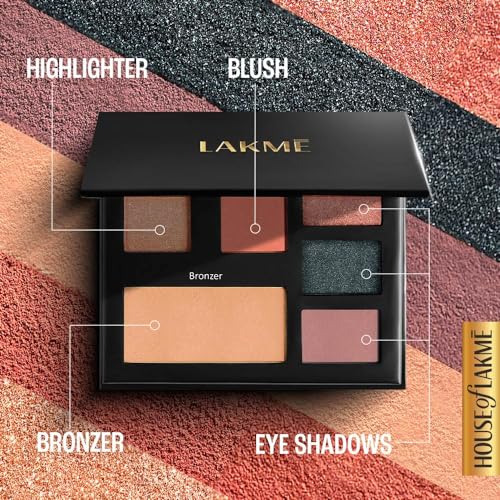 Lakme Glitterati Shimmer Face Palette - Day Queen, 14 gm - Image 3