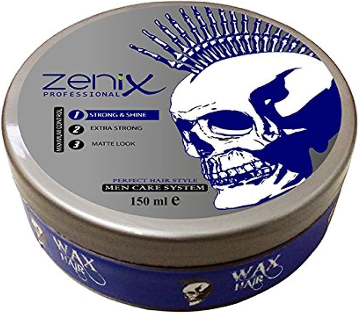 Zenix Force Strong Shine Hair Wax 150 ml – Hair Wax for Men – Strong Grip & Wet Finish – Hair Wax for All Hair Types – Hair Gel Men