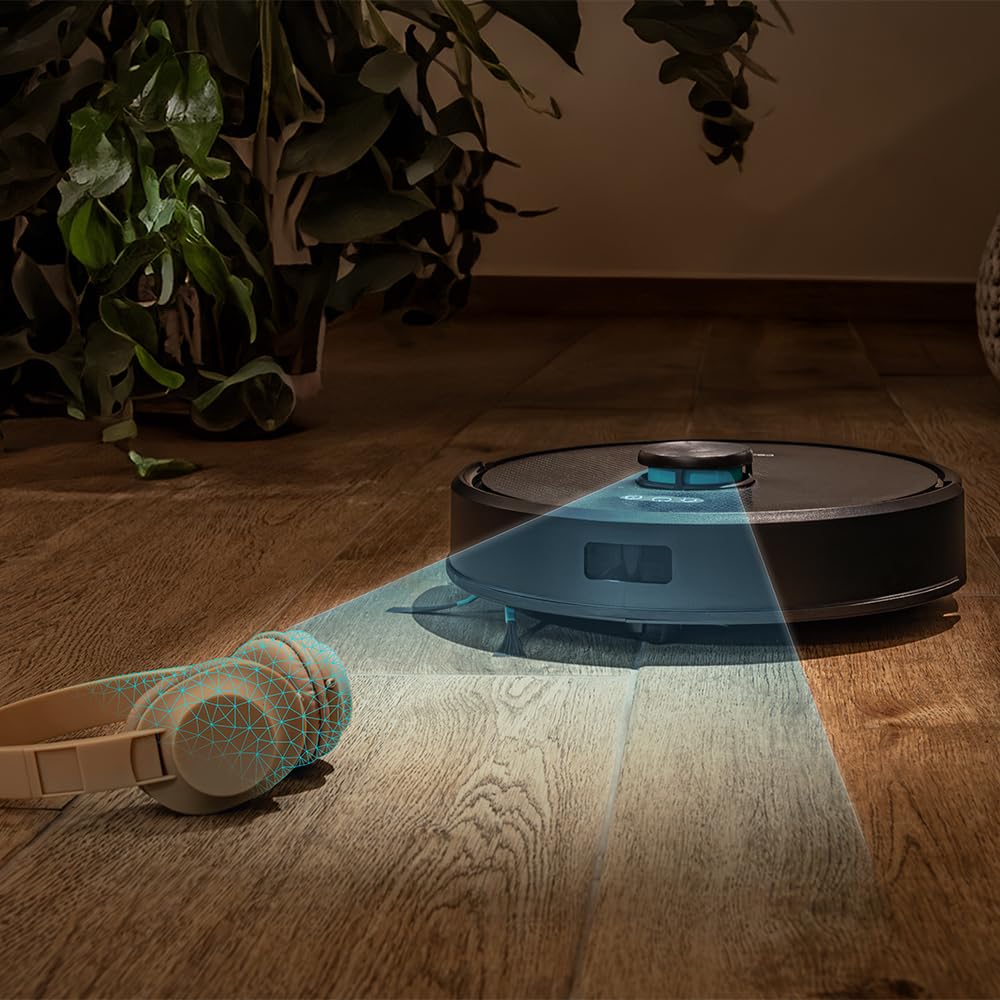 Cecotec Robot Aspirapolvere Lavapavimenti con Navigazione Láser e App Conga M50 X-Treme. 5000Pa di Aspirazione, Aspira, Spazza, Lava, Autonomia 160m², Mappatura Interattiva, Spazzola Multifunzionale