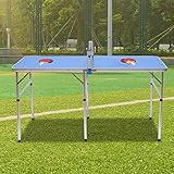 [Fácil de instalar y limpiar] ----- La estructura de esta mesa de ping pong es muy simple y no requiere herramientas de montaje. Puedes instalarlo fácilmente. Debido a la superficie lisa, solo tienes que limpiarla con un paño, luego brilla como una placa nueva.