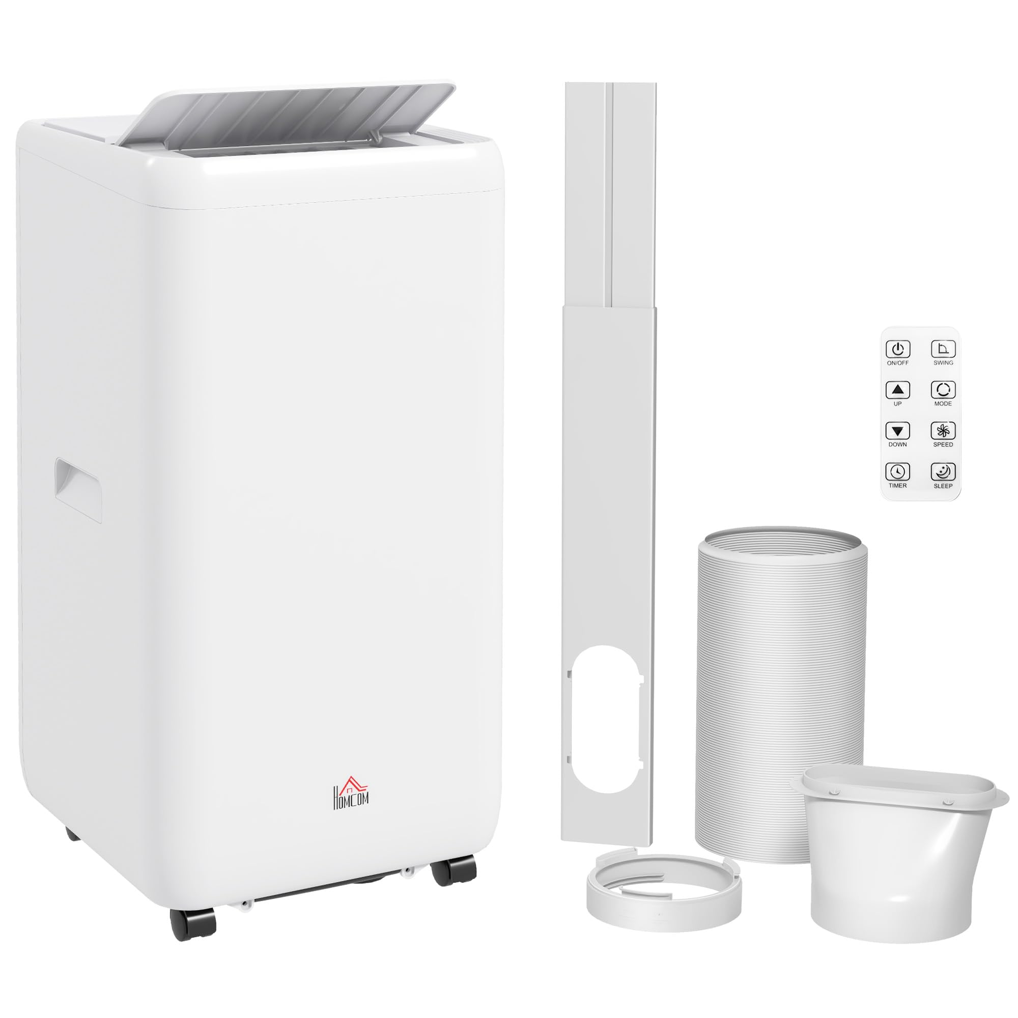 Homcom Portable Air Conditioner 12000 28 M² 1 L White 823-056V70wt