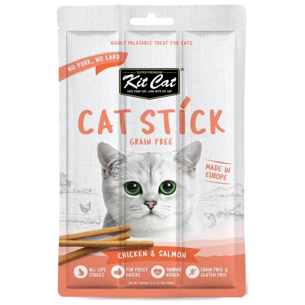 Kit Cat Grain Free Cat Stick Chicken & Salmon 15g