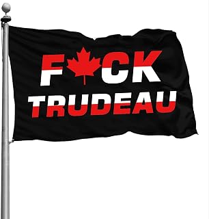 F Trudeau Flag, 100D Polyester 3x5 Ft FK Trudeau Banner with Brass Grommets for Indoor Outdoor Decoration