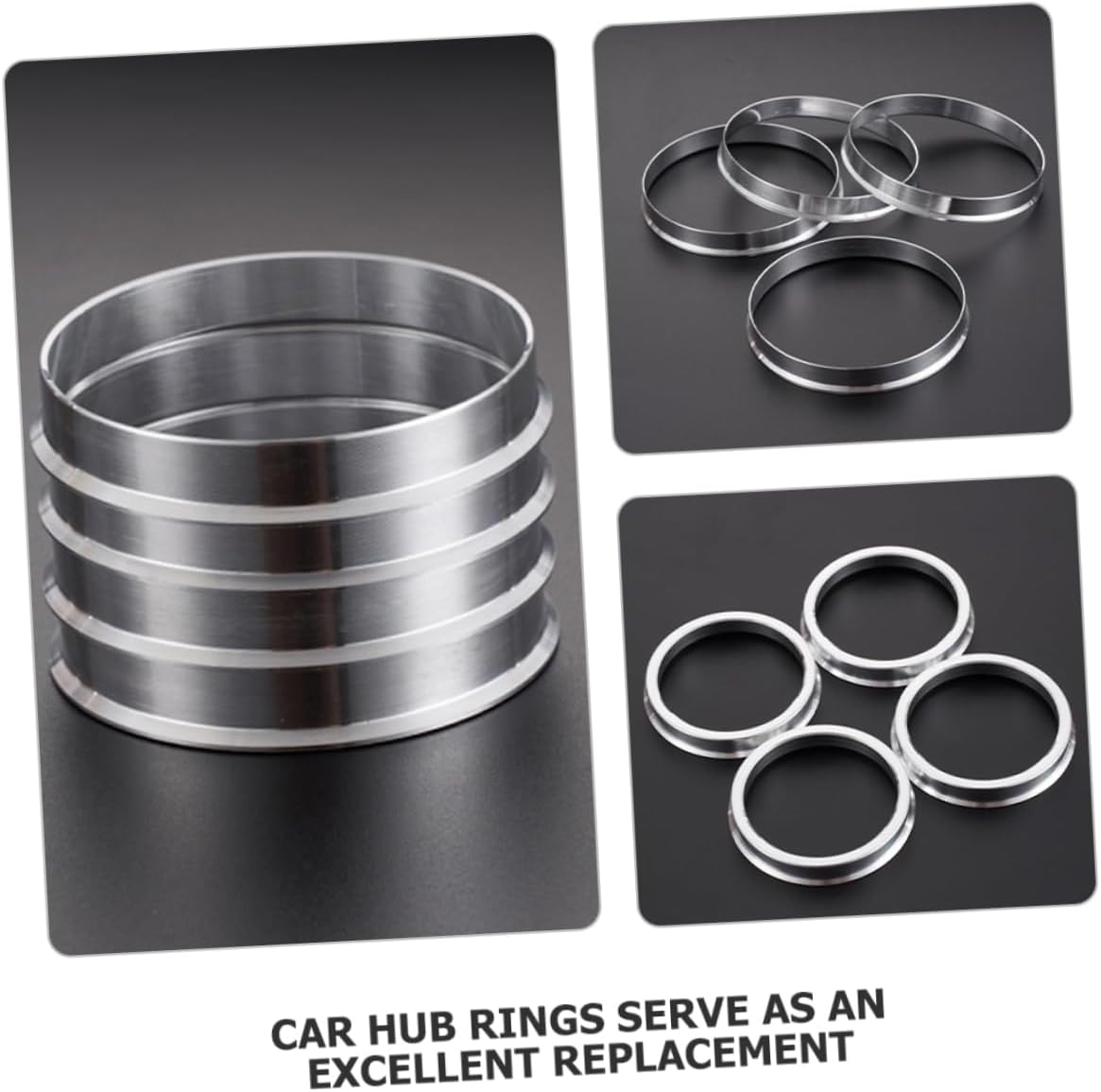 4pcs Hub Centric Rings 72.6mm-67.1mm Aluminum Alloy Wheel Hub Adapter