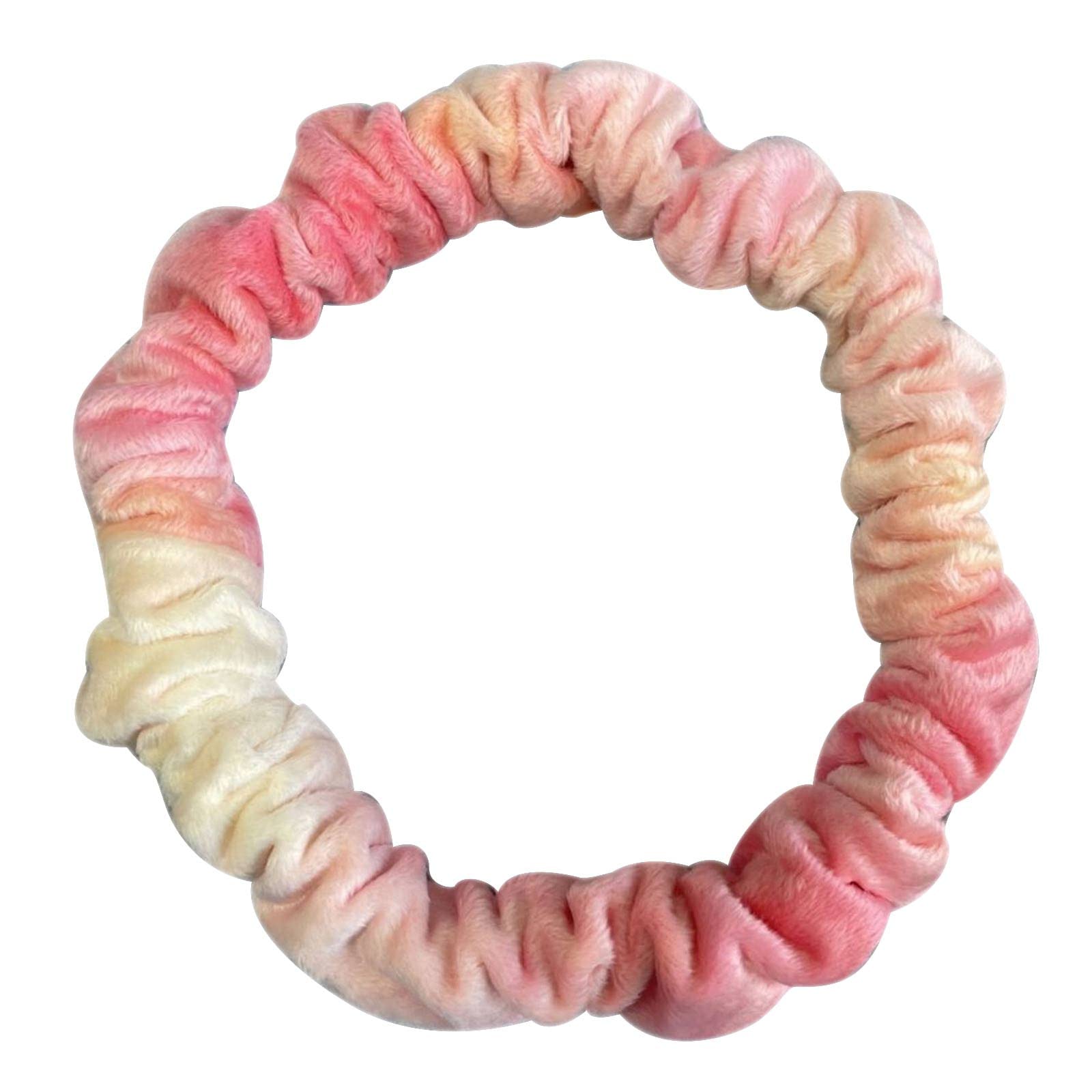 2023 New Heatless Curling Hair Stick,Velvet Cloth,No Heat Curl Ribbon,Face Wash,Hair Band, 2-in-1 Sleep Curling Hair Tool (Orange)