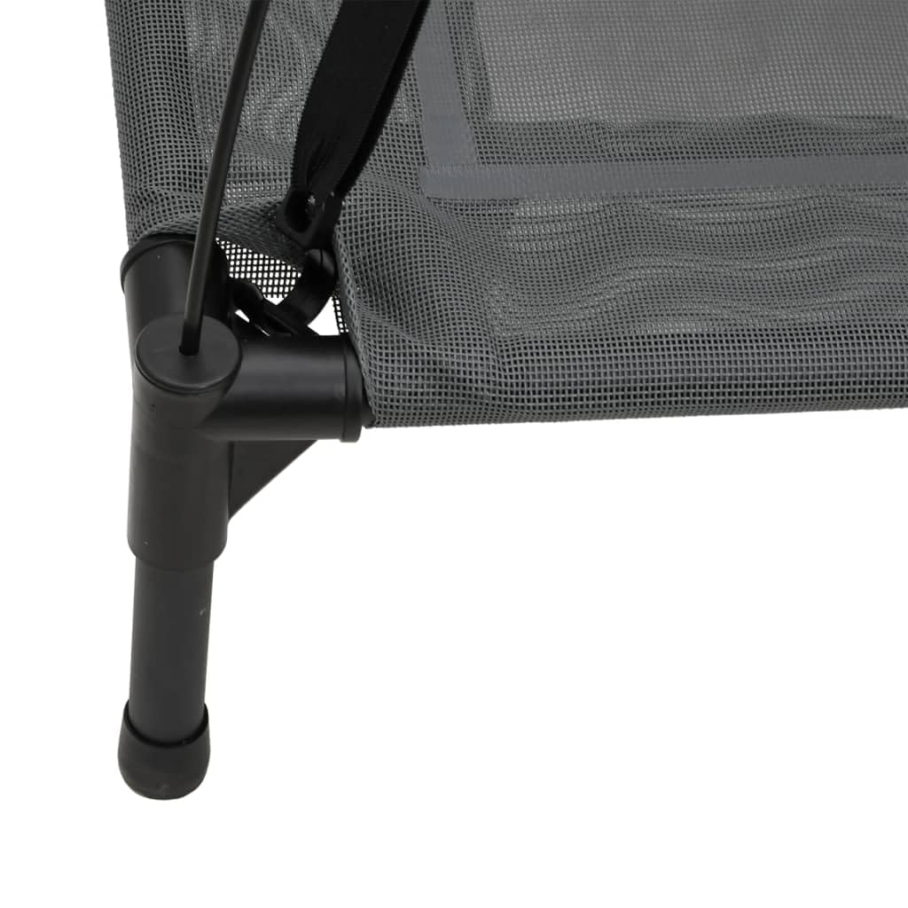 Lit pour Chien avec auvent Anthracite Tissu Oxford et Acier Articles pour Animaux de Compagnie Anthracite,172598