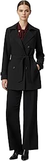 Womens Gabardine Double-Breasted Jacket