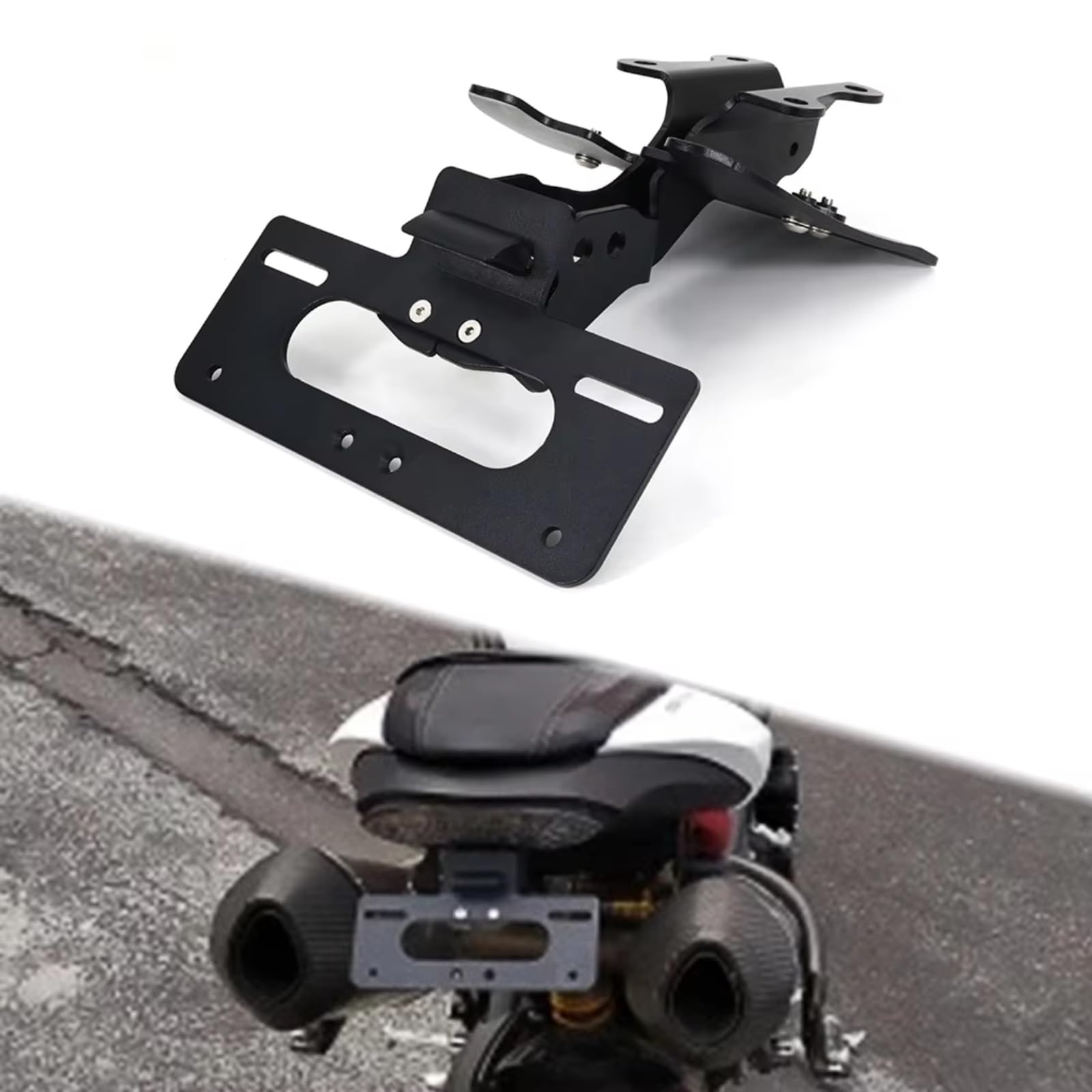 Nummernschildhalter Für Speed ​​Für Triple S 2016 2017 2018 2019 2020 2021 Motorrad-Kennzeichenhalter Halterung Motorrad-Kennzeichenhalterung