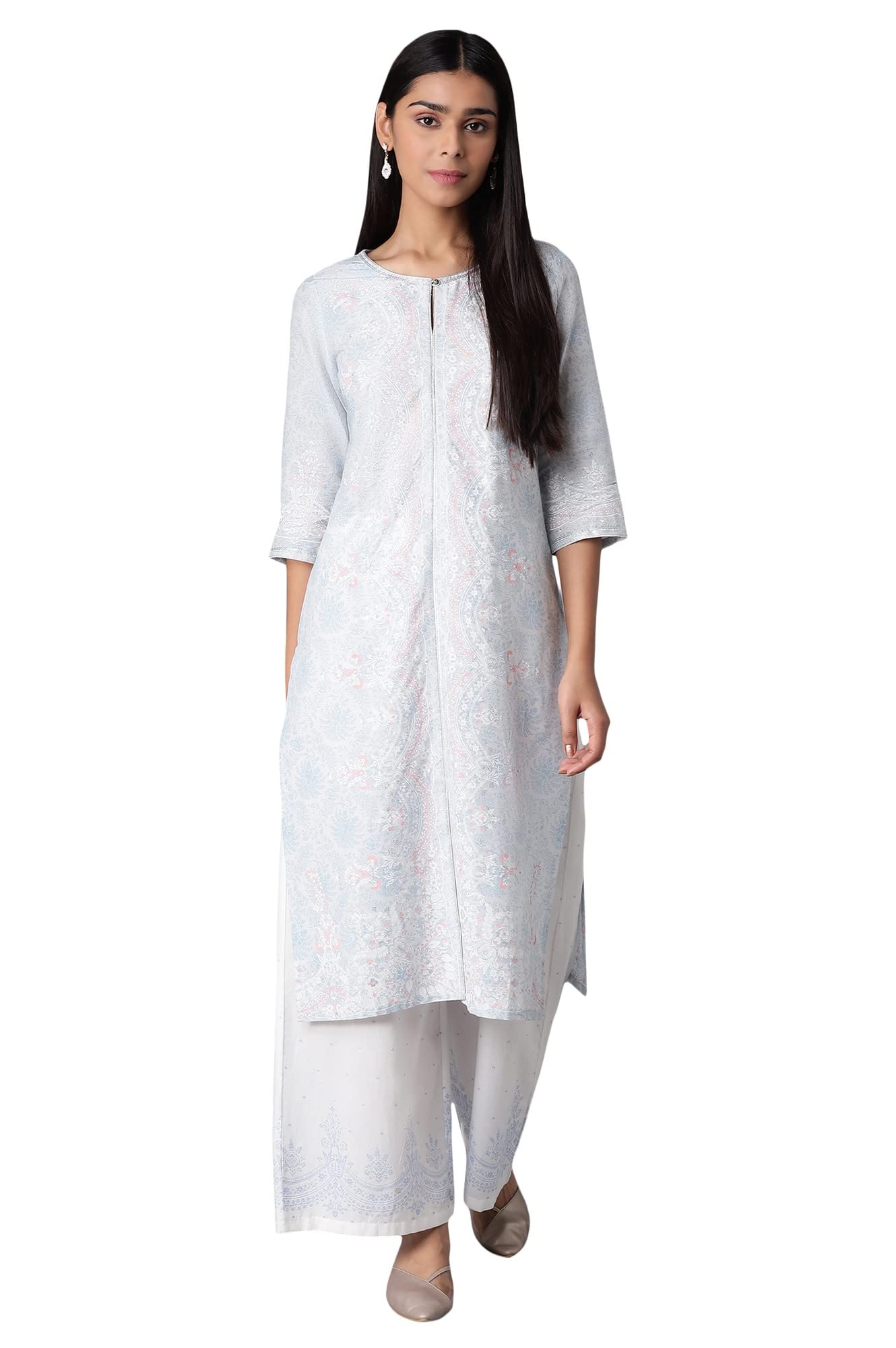 W for Woman Women's Cotton Regular Kurta