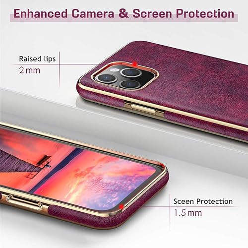 Miniatura 6 de LOHASIC Funda de piel para iPhone 11 Pro Max para mujer de lujo elegante delgada de poliuretano suave flexible antiarañazos a prueba de golpes funda