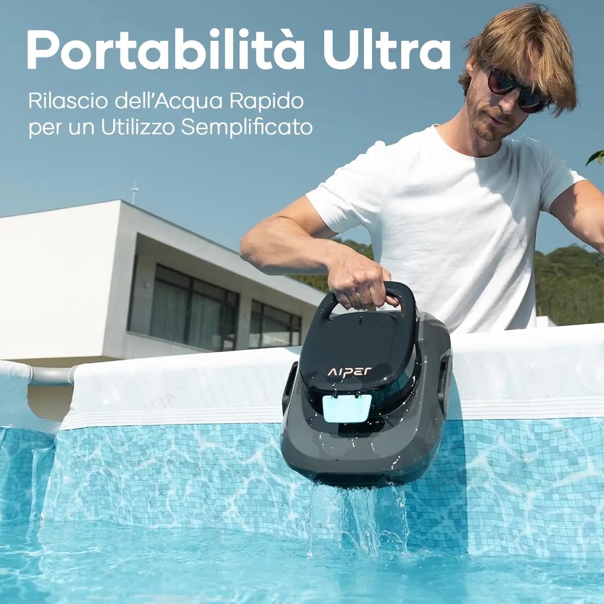 Aiper Scuba SE M3 Piscina Limpiafondos 90 min autonomia szary