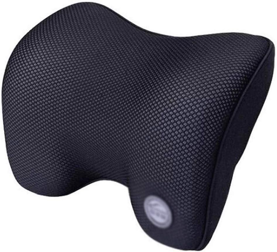 Pillow - Memory Foam Car Cushion Neck Support Travel Pillow Fits Car Home Office Chair - Comfort Breathable(Black)