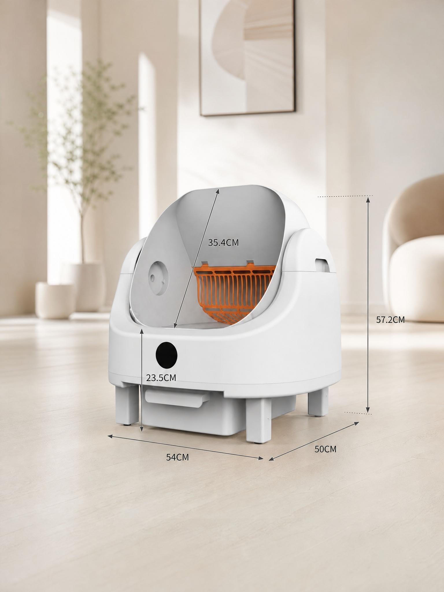 Garvee Arenero Automático con App, Autolimpiable, 11 Sensores, 9 L