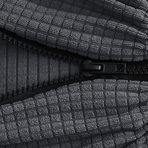 Image of FORCHEER Office Chair Armrest Cover Stretchable Water Resistant Spandex Stretch Jacquard Computer Office Chair Arm Pad Covers Chair Slipcover for Desk Chairs Arm 2P-Dark Grey