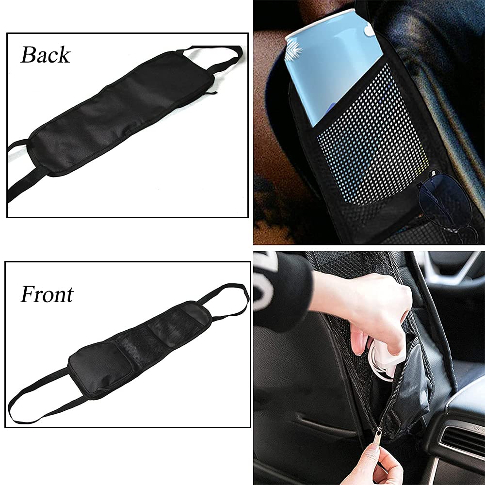 CXNXFD 2 Stück Auto Organizer - Netz Taschen Für Autositz | Schwarz