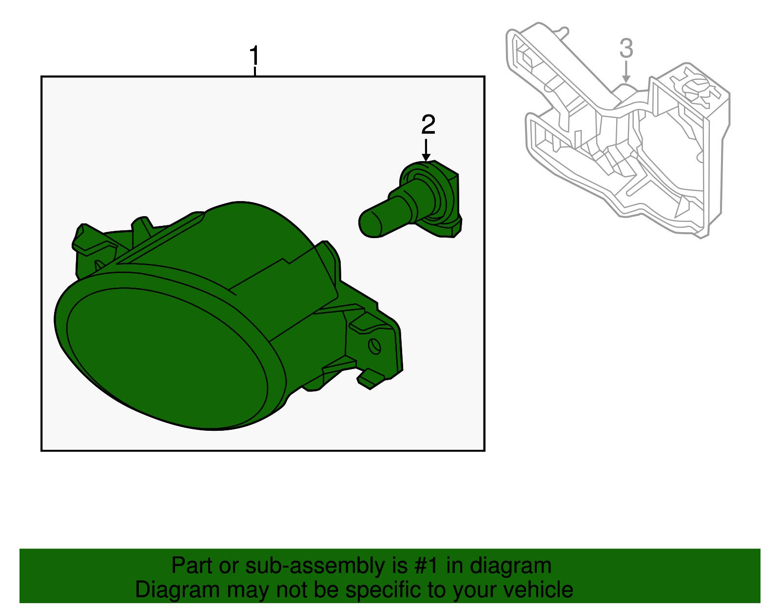 Amazon.com: Genuine Nissan Parts - Lamp Fog Rh (26150-9B90E