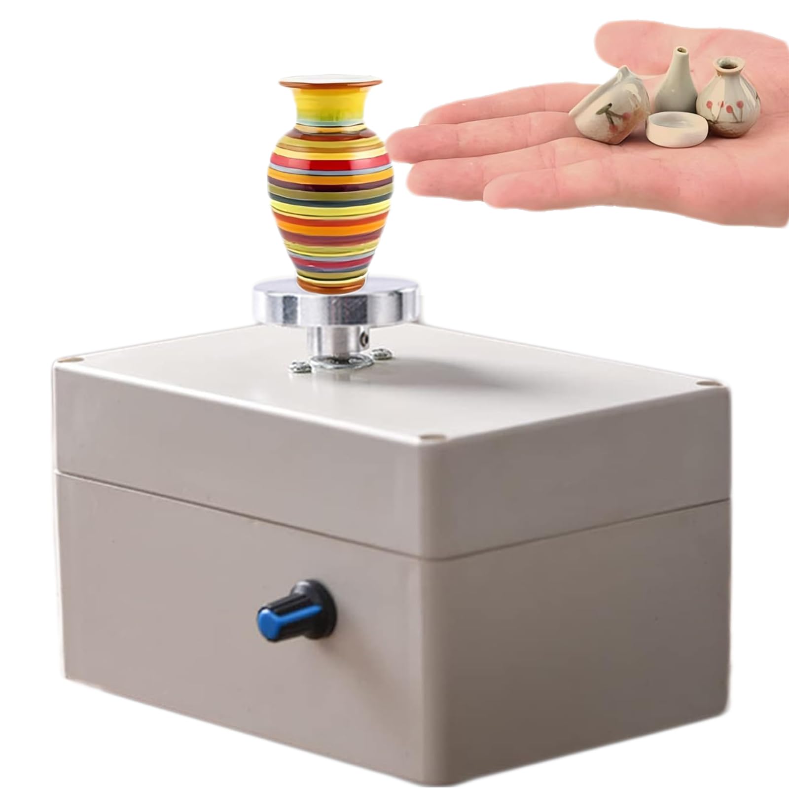 Adtzpc Usb Ceramic Forming Machine, Electric Pottery Wheel Machine With Aluminum Alloy Turntable And Pottery Shaping Tools, Adjustable Speed From 0-2000Rpm For Diy Ceramic Clay Work