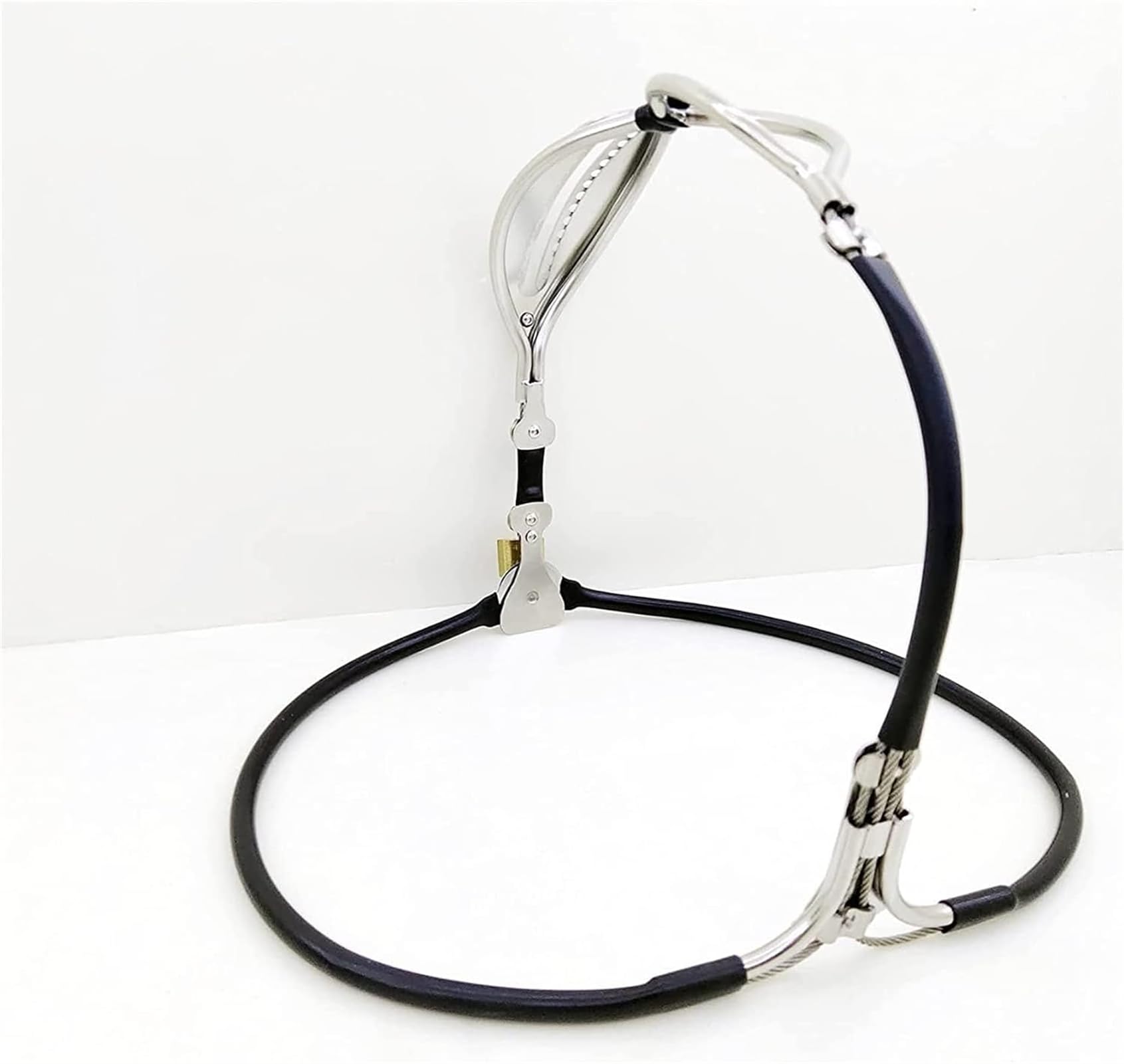 Ceinture de chasteté BDSM for femme, sous-vêtements en métal, plug anal et vaginal, dispositif de chasteté en acier inoxydable, jouets sexuels for femmes(Waist 96~102cm)