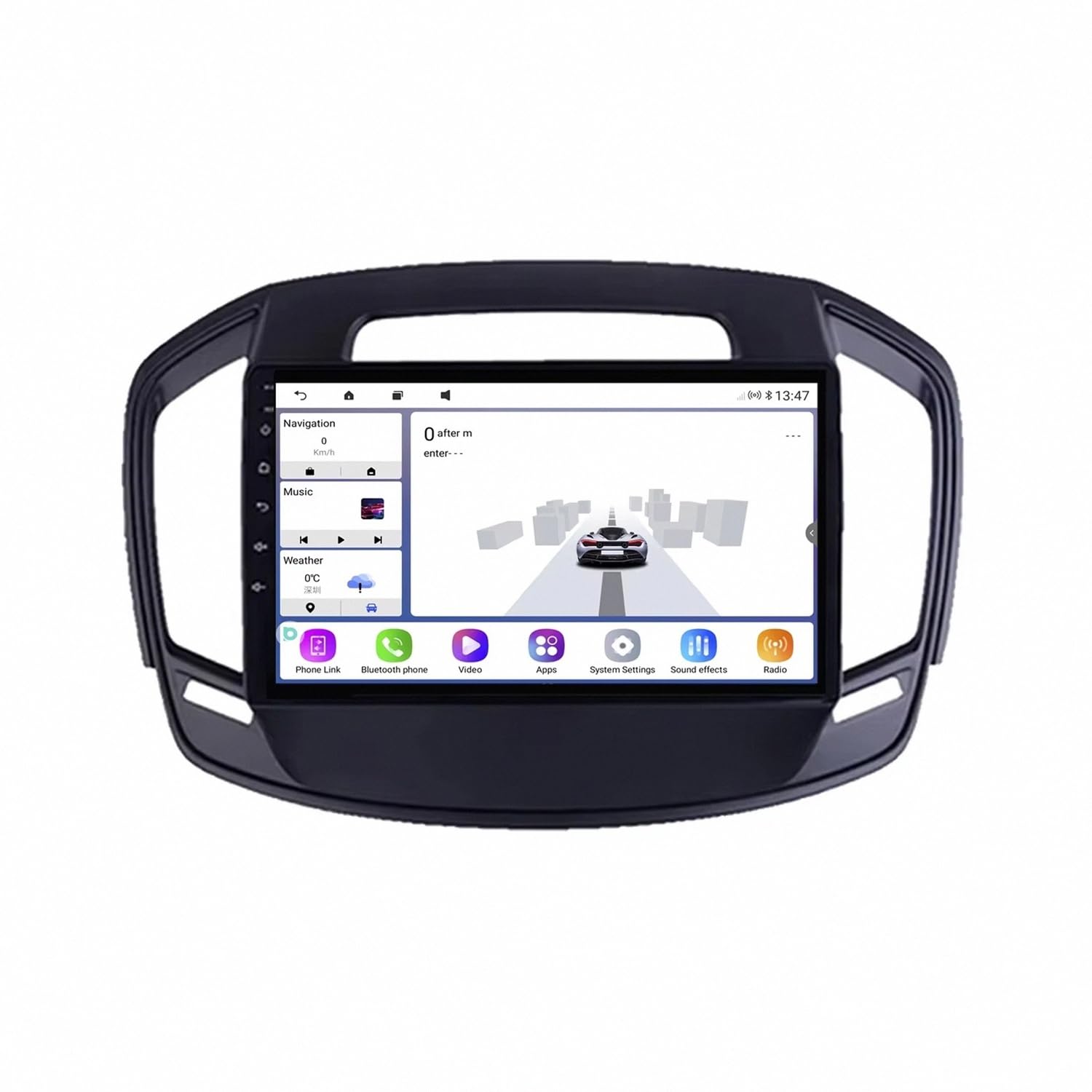 Autoradio Car Navigation per Buick Regal 2013-2017 Wireless Carplay Android Auto Stereo Auto Bluetooth Ips con Pantalla Táctil con Gps, 4 Nucleo 1G+32G