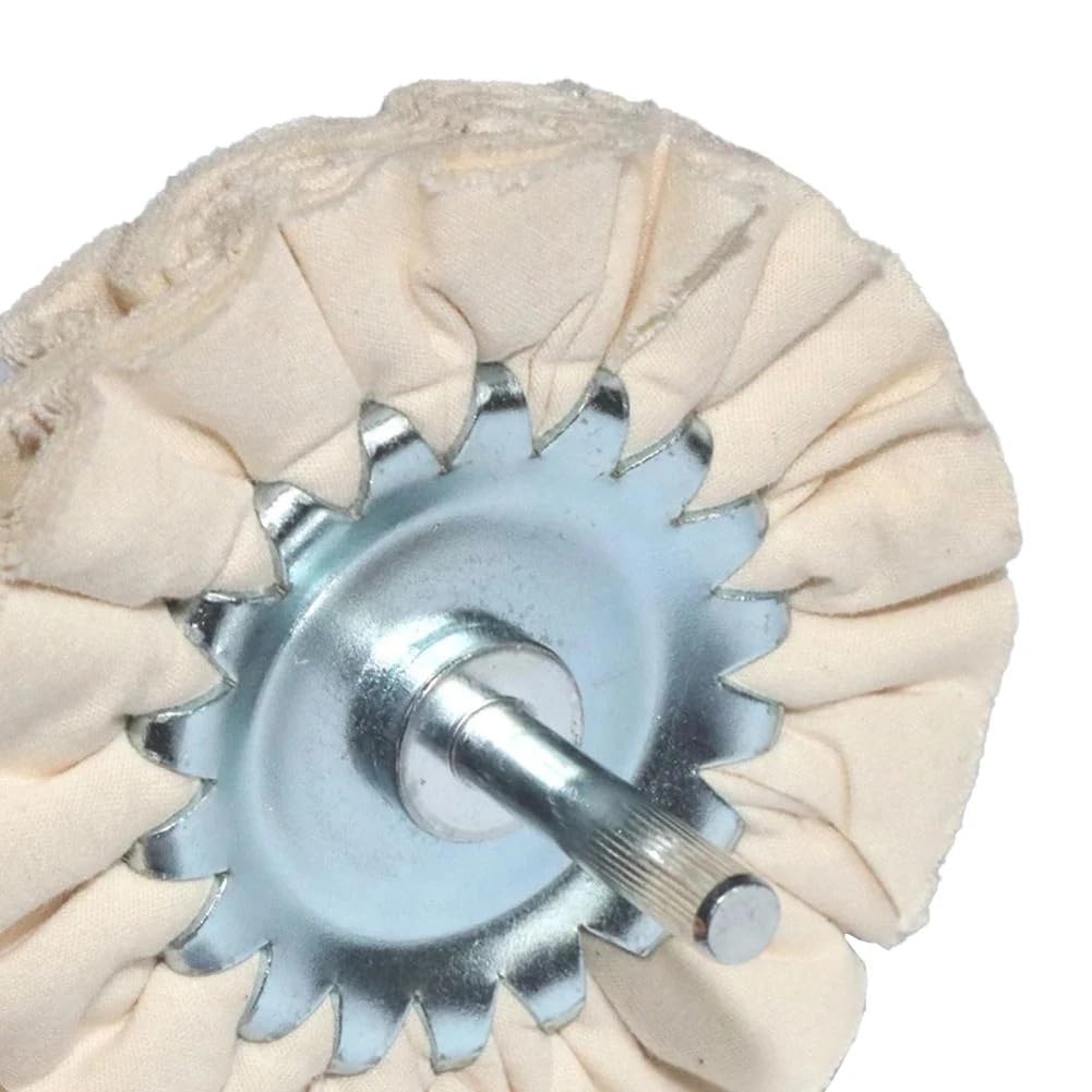 Baumwoll-Polierscheibe, feine Baumwoll-Polierscheibe, offene Bias-Buffs, weiß, 80 mm Durchmesser for Schleifmaschine