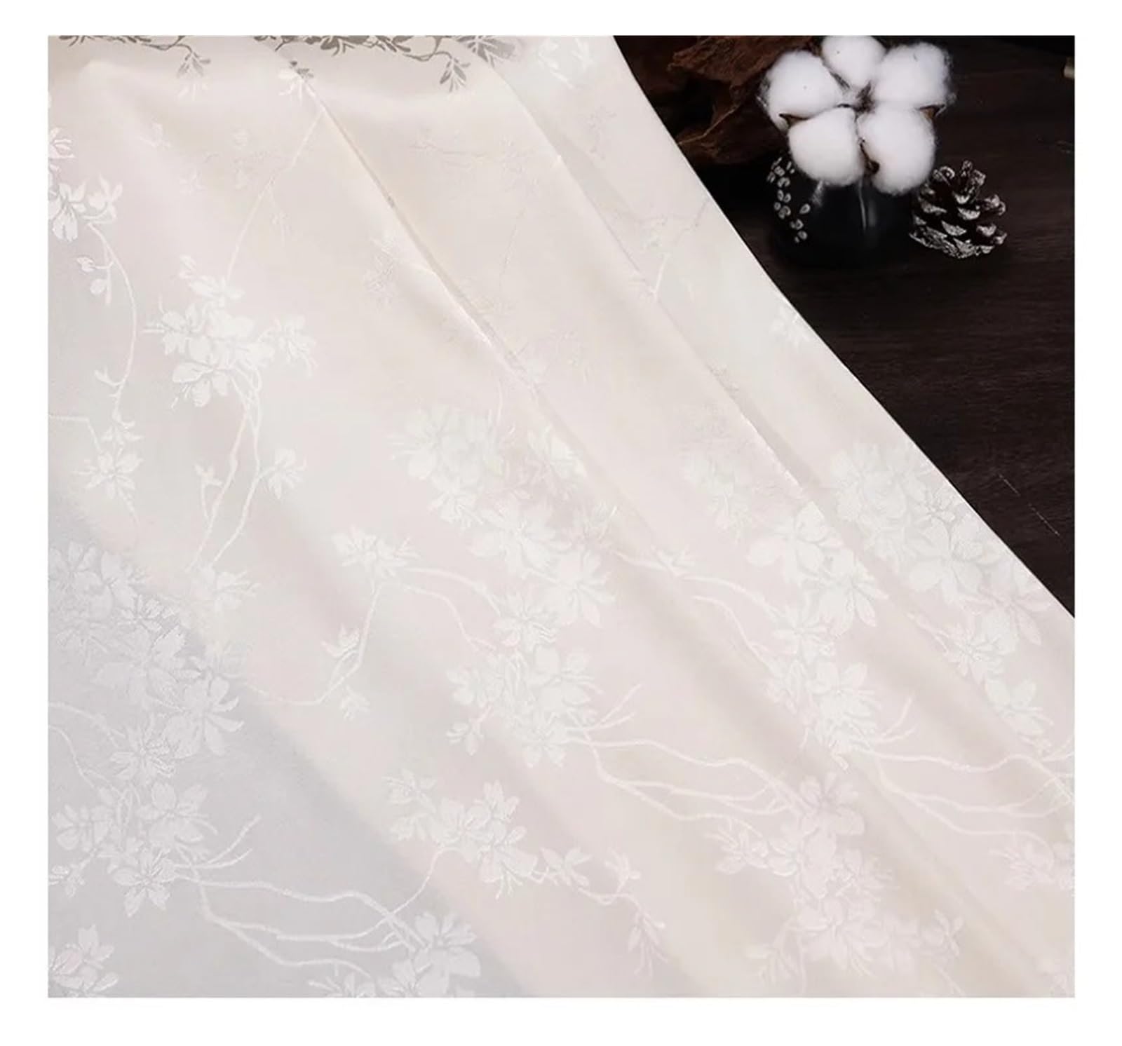 Tela De Satén Flor de tela jacquard for pijama vestir