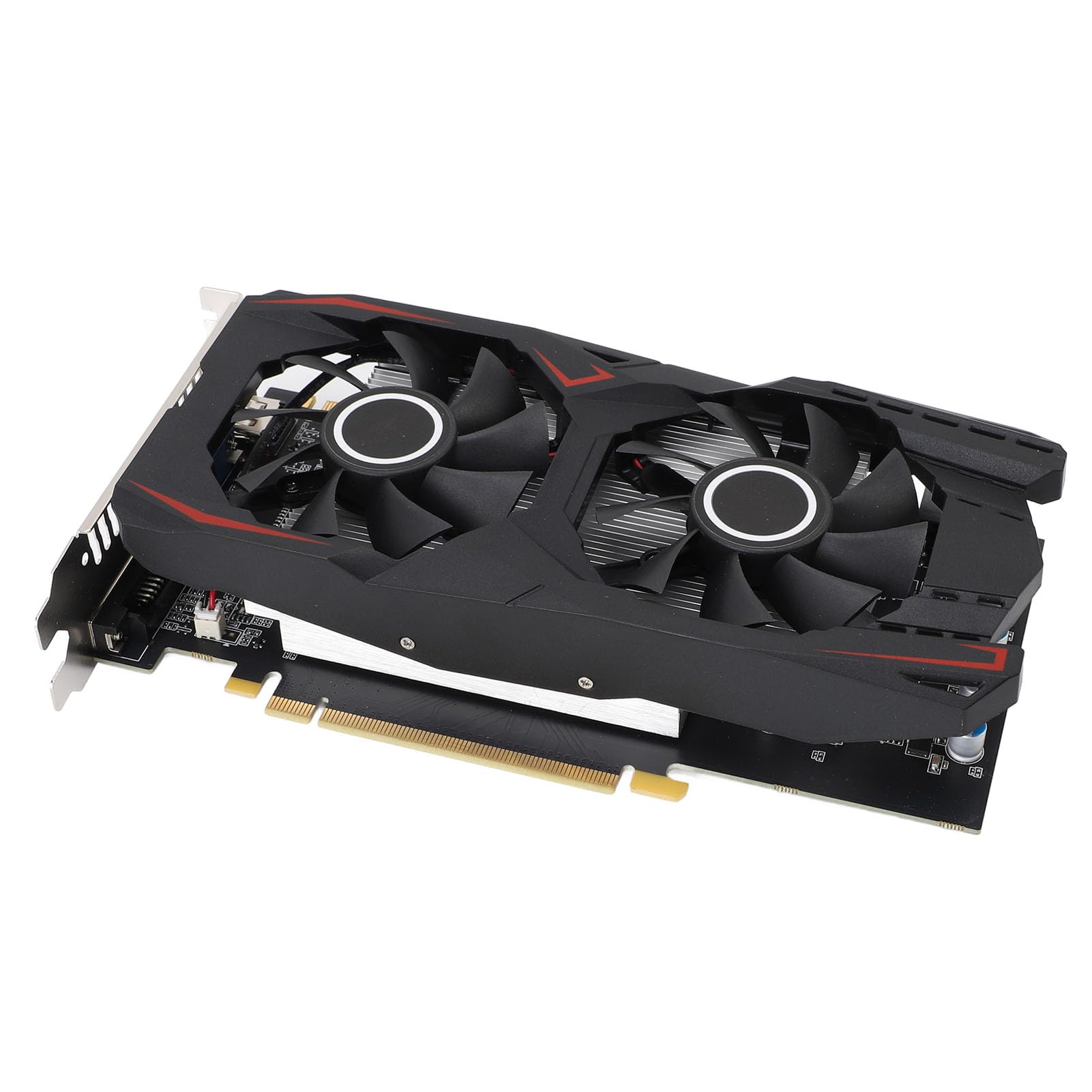 Gedourain Scheda Grafica per Giochi Doppie Ventole di Raffreddamento GDDR5 da 6 GB per PC Uscita 4K Adatta per CAD CAM 3D, Editing Video
