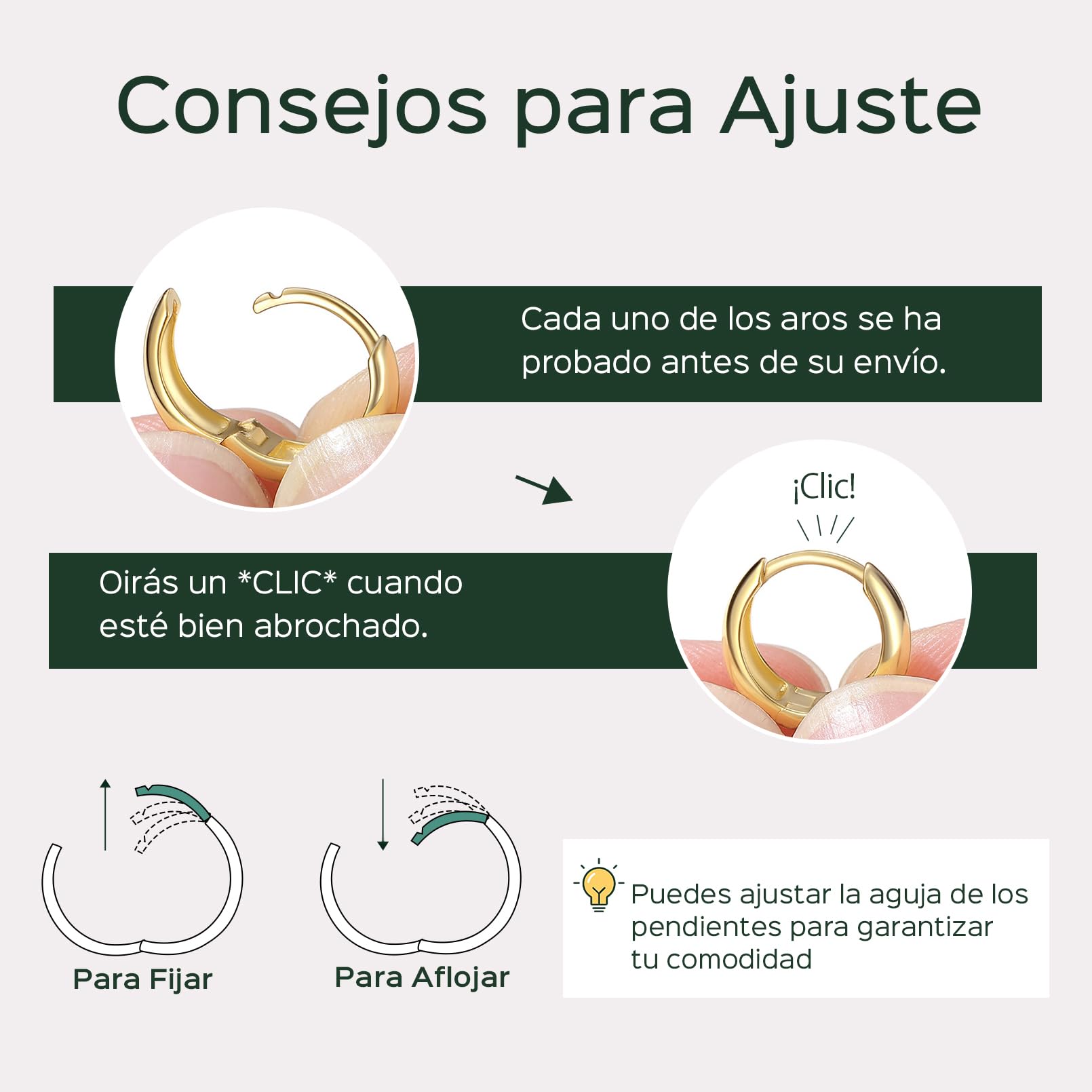ChicSilver 925 Plata Pendientes Aros Gordos Mujer Hoop Earrings Anchos