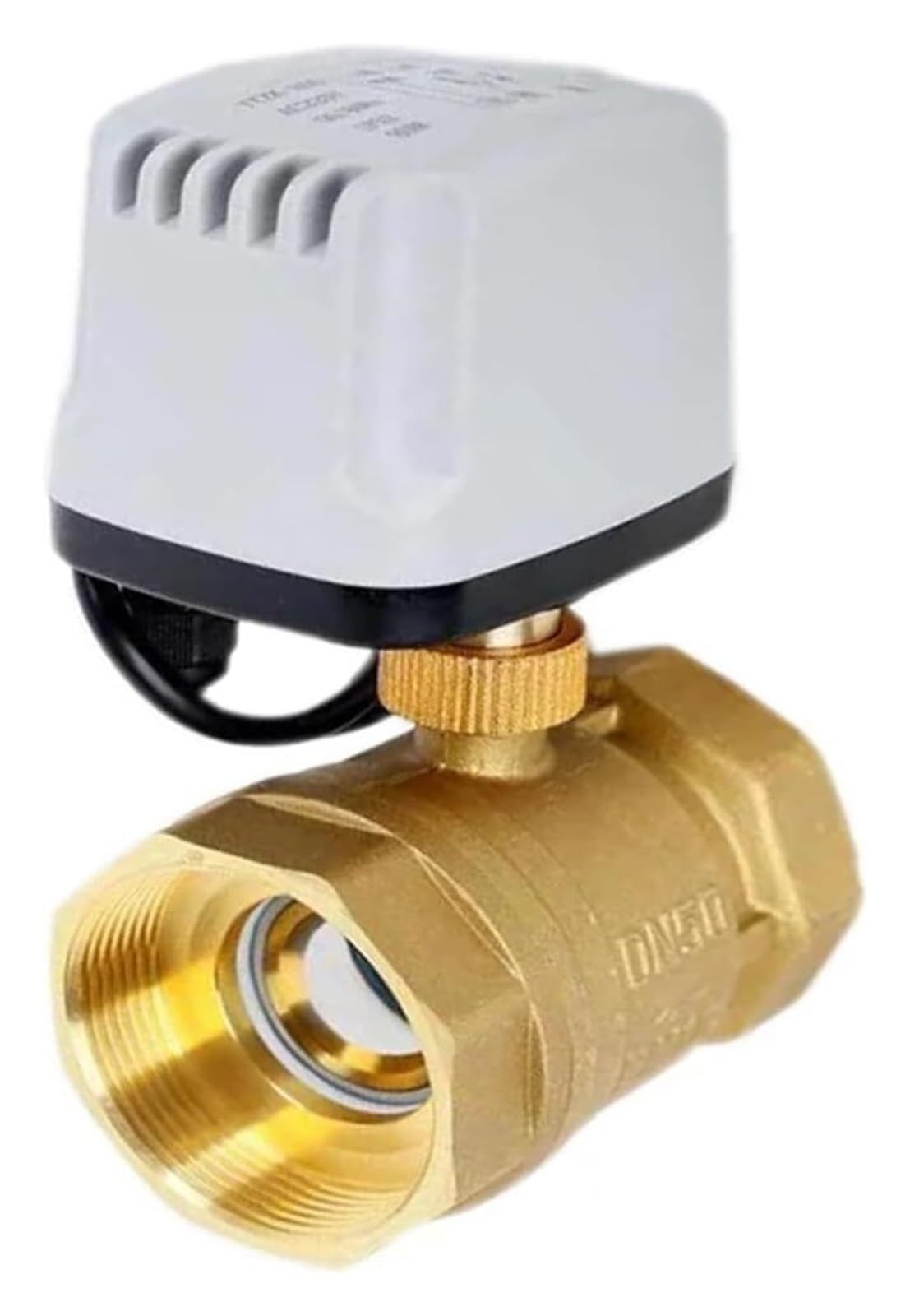 Valvola a sfera motorizzata impermeabile IP65 da 1/2" 3/4" 1" 2" in ottone, motore elettrico in metallo a coppia elevata(Dn25,12VDC-CR04)