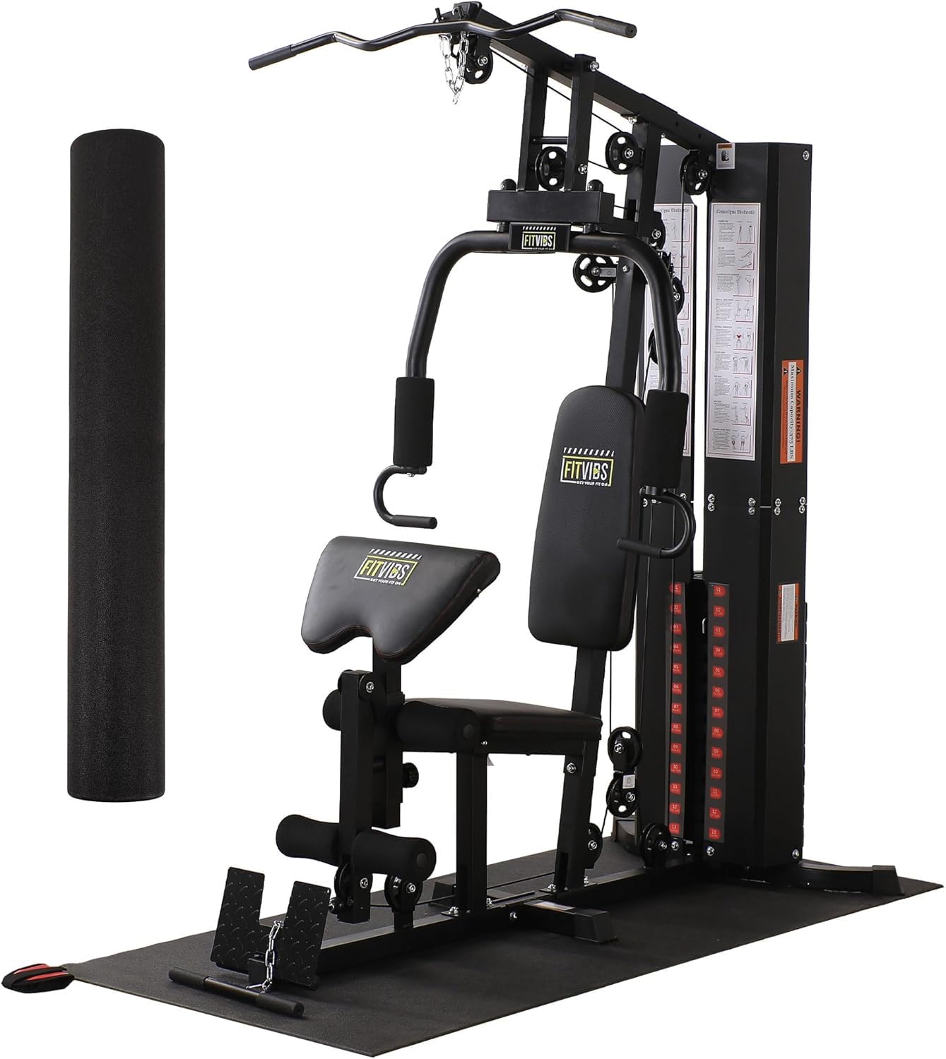 BalanceFrom GoFit High Density Treadmill Exercise Bike Equipment Mat, 3 x 6.5-ft