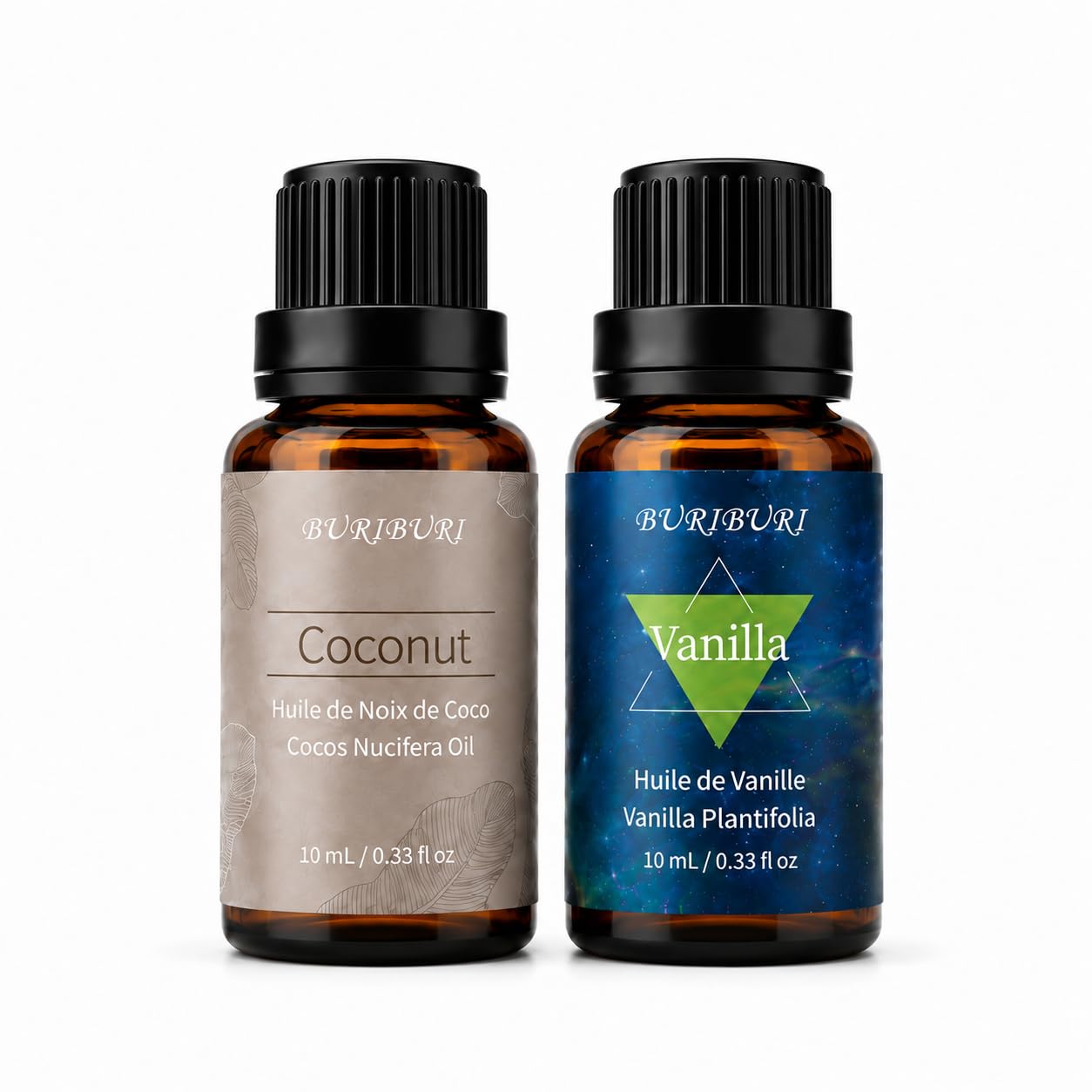 BURIBURI Coconut Vanilla Essential Oil Set for Wax Melts 10ML