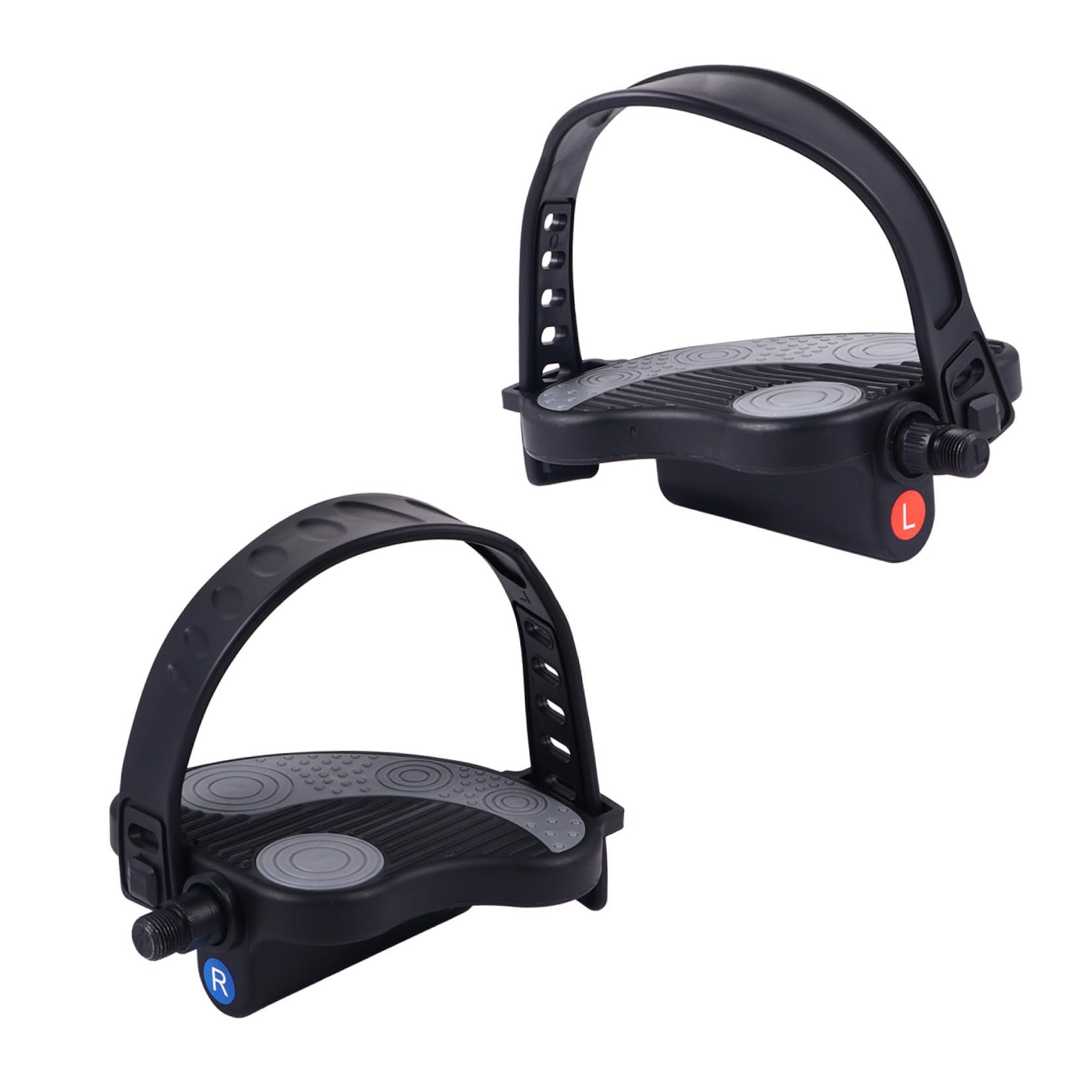 Pedales Bicicleta Plataforma y Correas Ajustables Antideslizantes, Instalación Sencilla para Bicicletas de Ejercicio en Interiores Varios Estilos