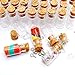 50pcs 1ml Vials Clear Glass Bottles with Corks Miniature Glass Bottle with Cork Empty Sample Jars Small 22x11mm(HeightxDia) Cute bottles Perfect for crafts