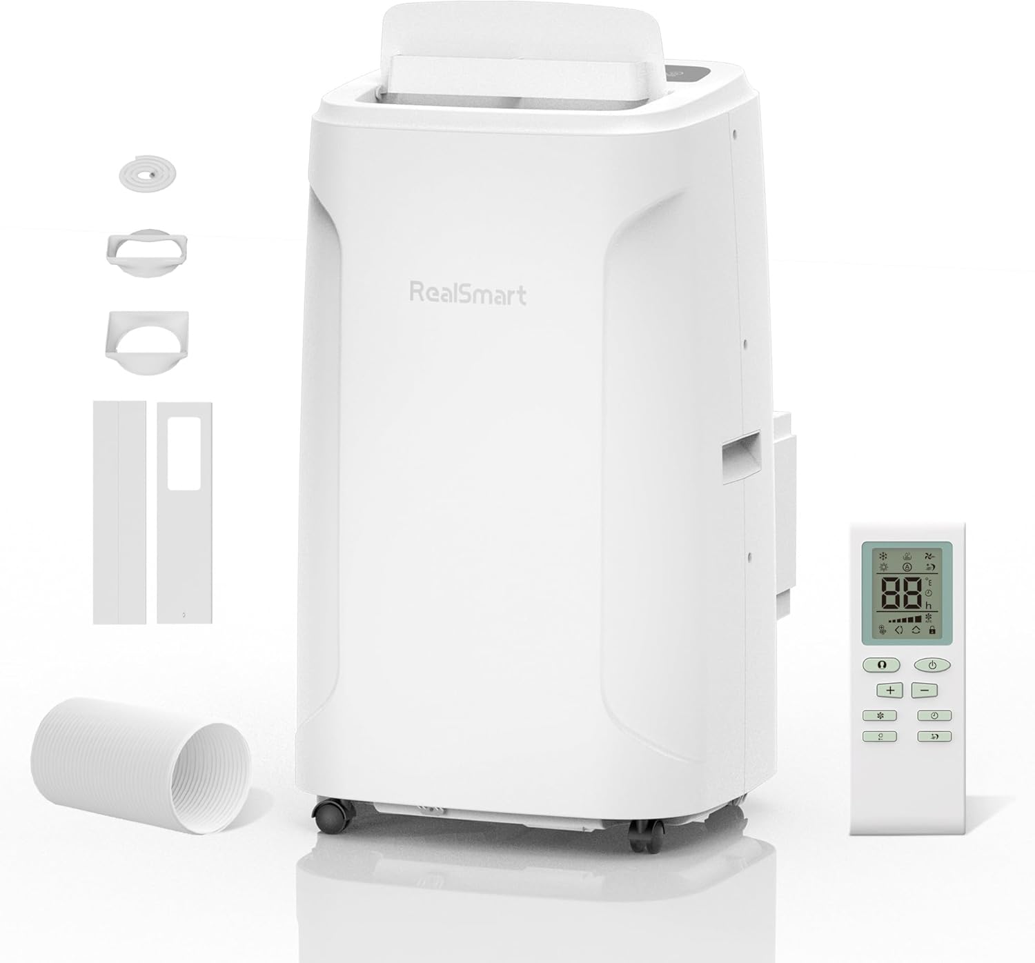 Portable Air Conditioners 14000 BTU, Dual Motor Quiet Portable AC Units for Rooms 4-IN-1 Cools Up to 700 Sq.Ft with Dehumidifier,Fan,Sleep Mode,Remote Control,24H Timer,Cooling Conditioner for Bedroom