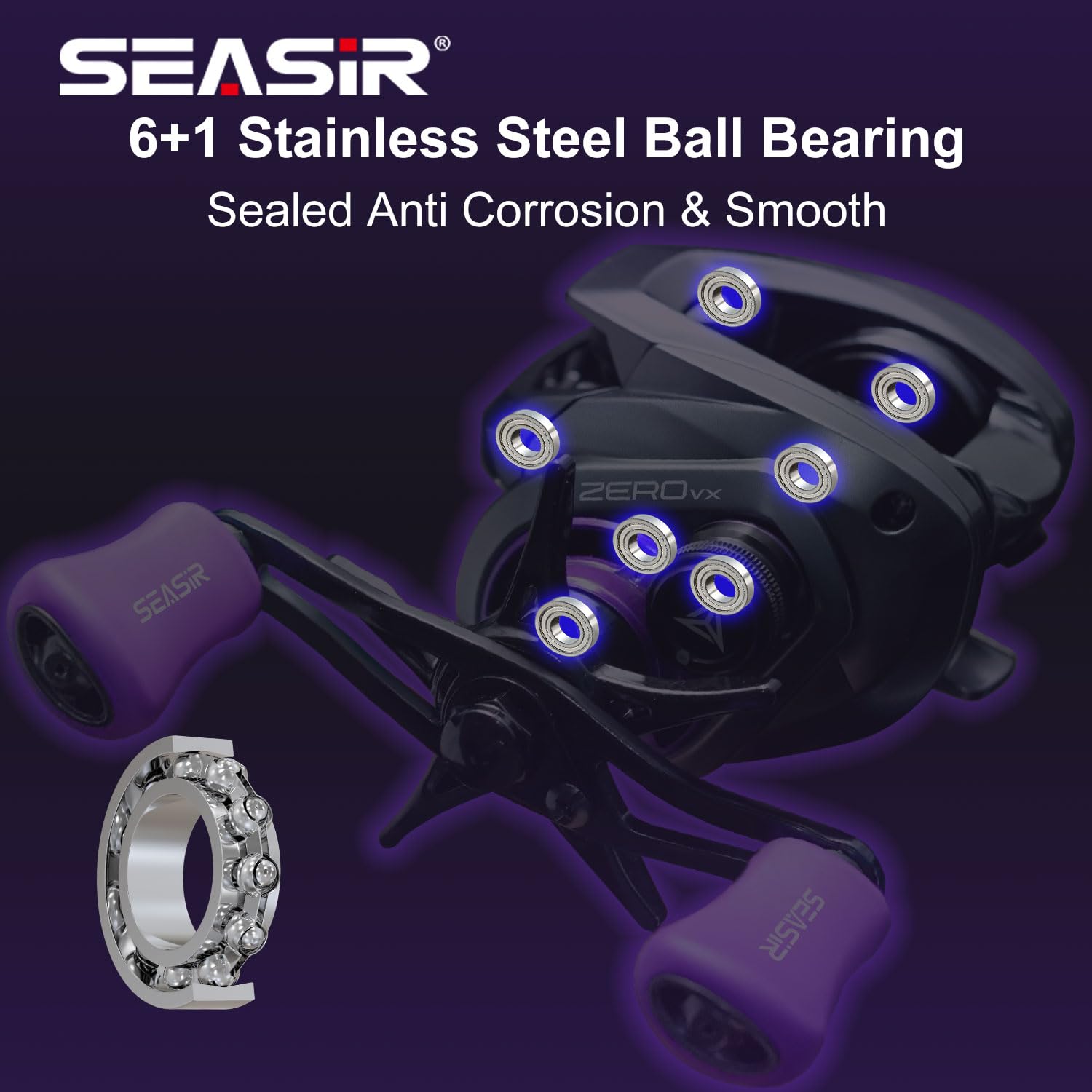 Amazon | SEASIR ZeroVX ベイトキャスティングリール 超軽量