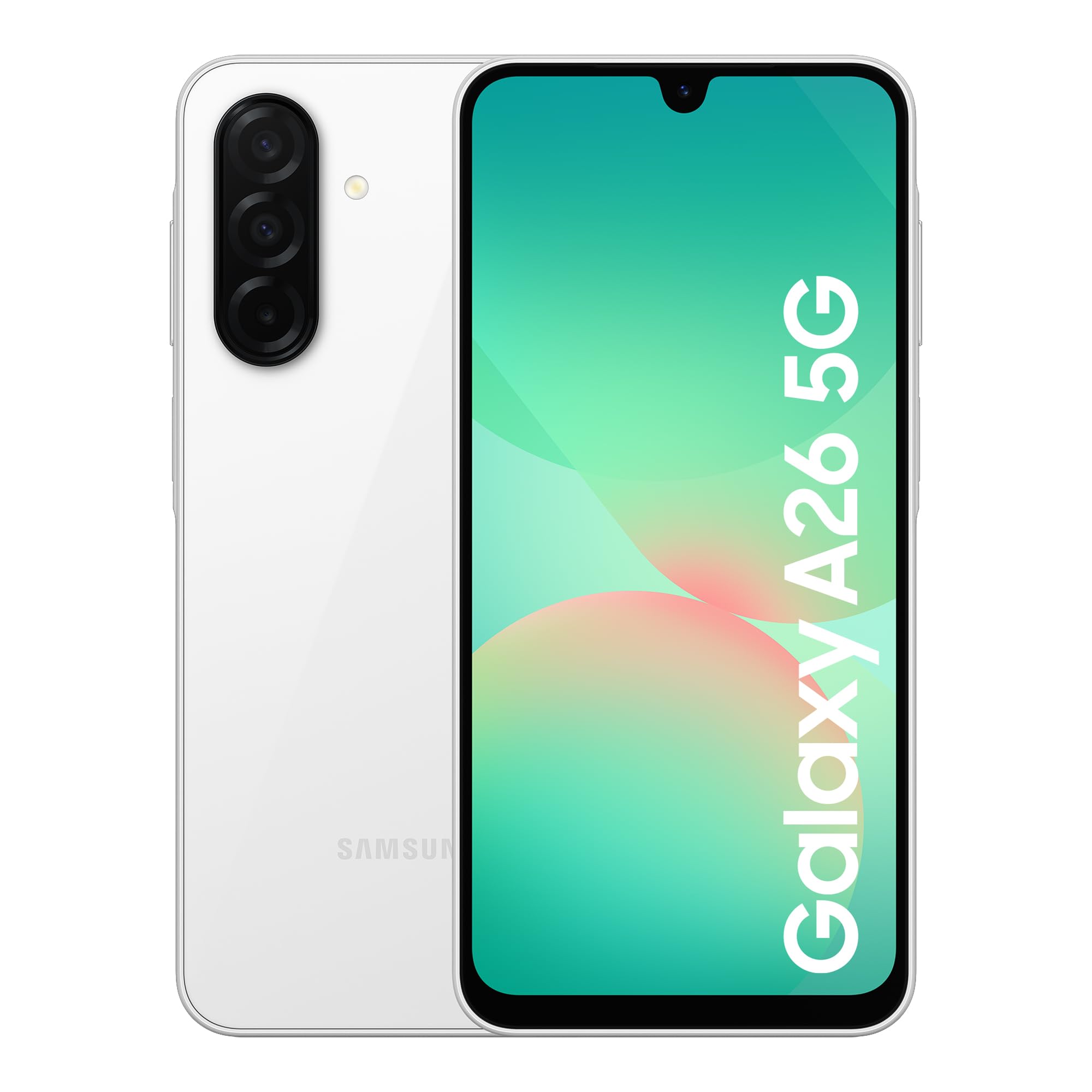 Samsung Samsung Galaxy A26 5G Smartphone, Awesome Intelligence, 8GB Memory, 256GB Storage, 50MP Camera, White, 3 Year Extended Warranty