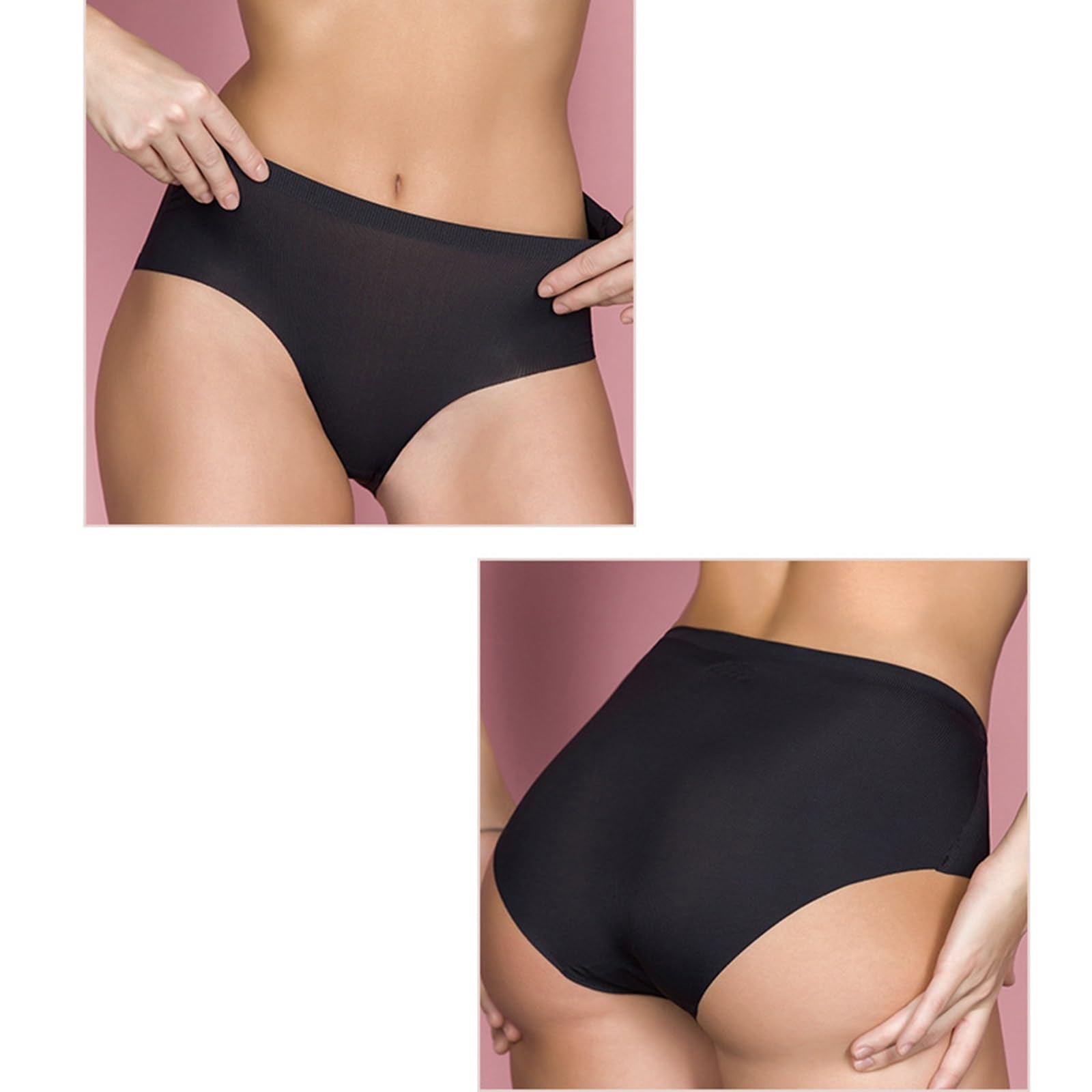 POCHY Multipack 3/6 Mujer Algodón Talla Grande Bragas Transpirable Hipster Ropa Interior Grandes Curvas Cintura Alta Calzoncillos