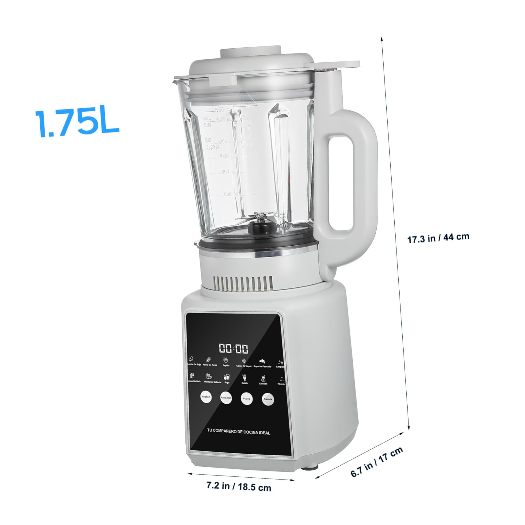 BIUDECO Fruit Blender Juicer Wall Breaking Machine 1.75l High Speed Blender Non-stick Jar Easy Cleaning
