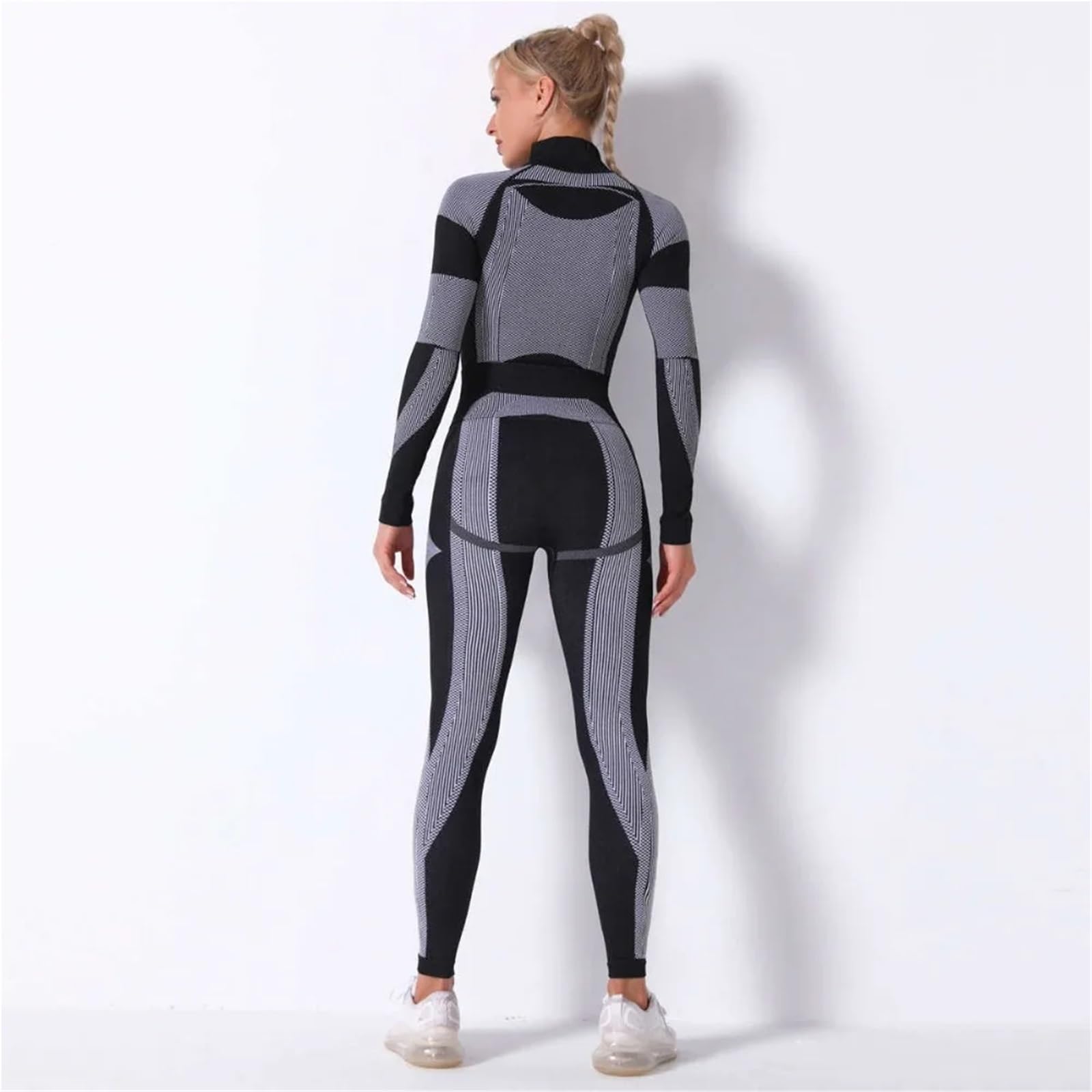 Conjuntos Térmicos Para Mujer Traje de ropa interior térmica for mujer, conjuntos de ropa interior deportiva térmica de secado rápido for otoño e invierno, Calzoncillos largos for Fitness y gimnasia f