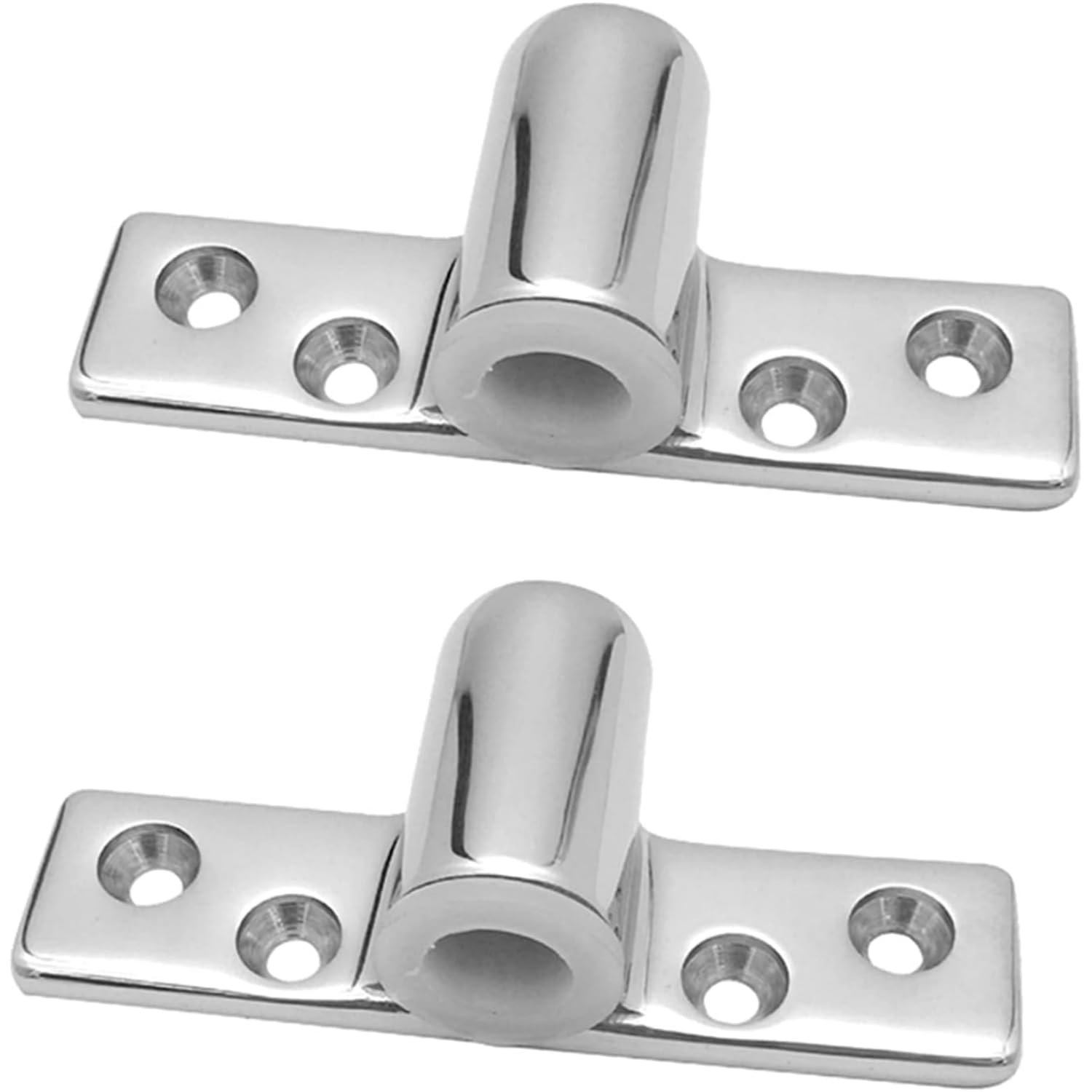 JT-HLM Boat 316 Stainless Steel Oarlock Socket Side Mount Rowlock Socket for 1/2" Shank