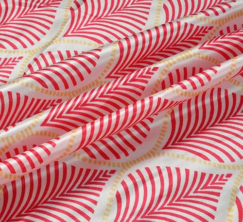 Image of Yarnis Floral Printed Light-Filtering Curtains 9 Feet Long Set of 2 for Long Set of 2 Door Living Room, Pink, Parda