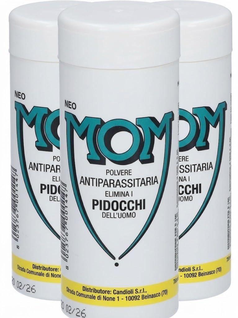 NEO MOM 20G Polvere Talc-free, Hypoallergenic, Senza irritanti, 3 CONFEZIONI