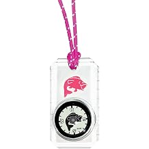Big Discoveries Wildlife Compass for Kids - Children's Compasses for Camping, Hiking, and Exploring | Break-Away Neon Lanyard