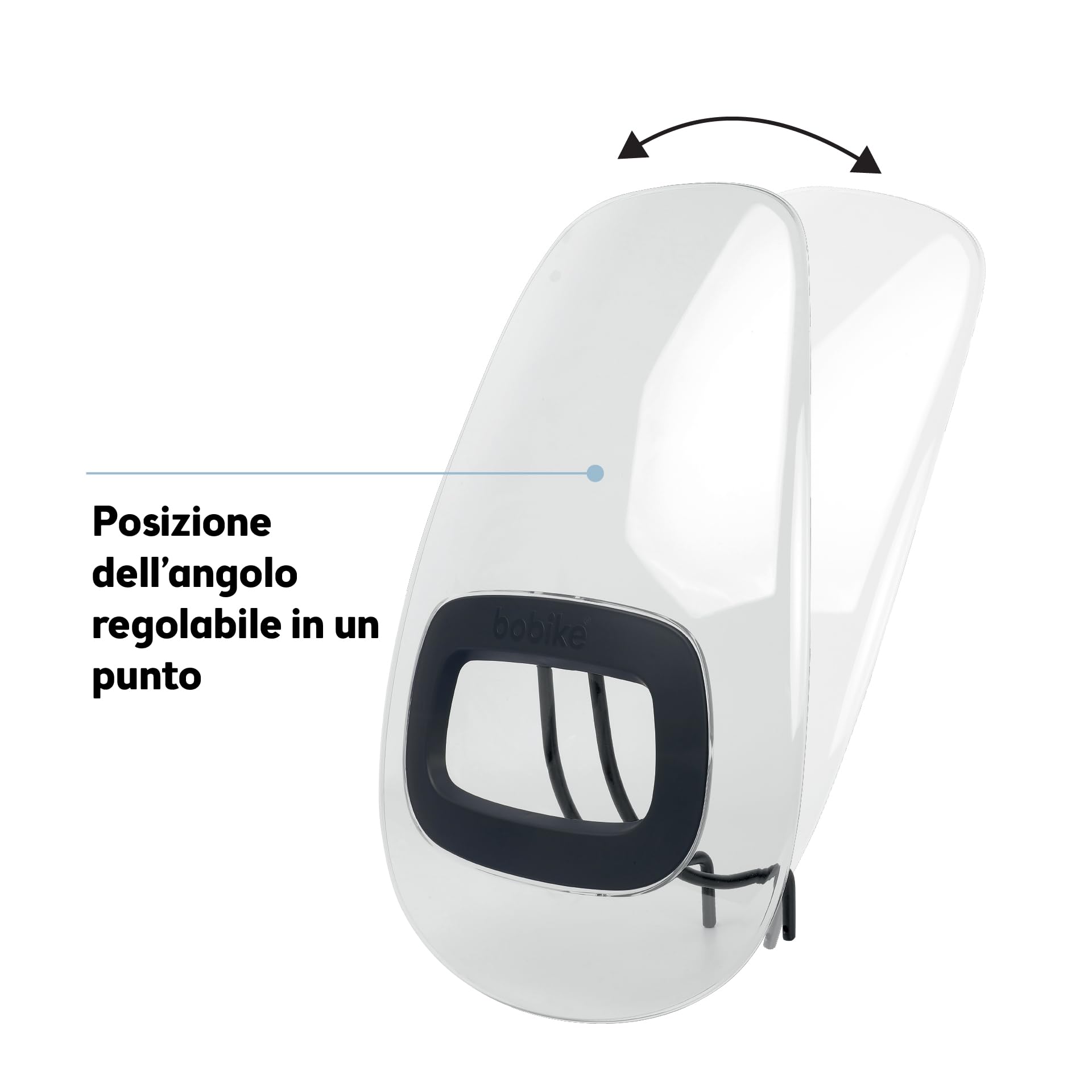 Parabrisas Delantero Bobike Para Sillita Infantil – Antichoque, Ajustable, Deflector De Viento, Compatible Con Bobike Mini, Go Mini, One Mini, Exclusive Evolve Mini, Montaje Delantero