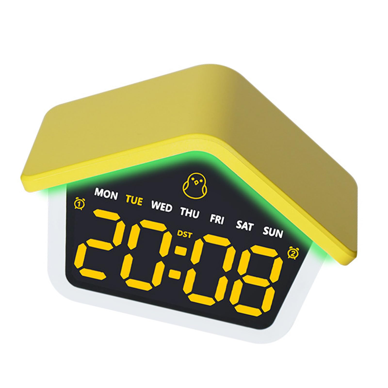 TQUXNGA Alarm Clocks for Bedroom Digital Desk Clock for Bedside Nightstand Clocks Day of Week Duals Alarms