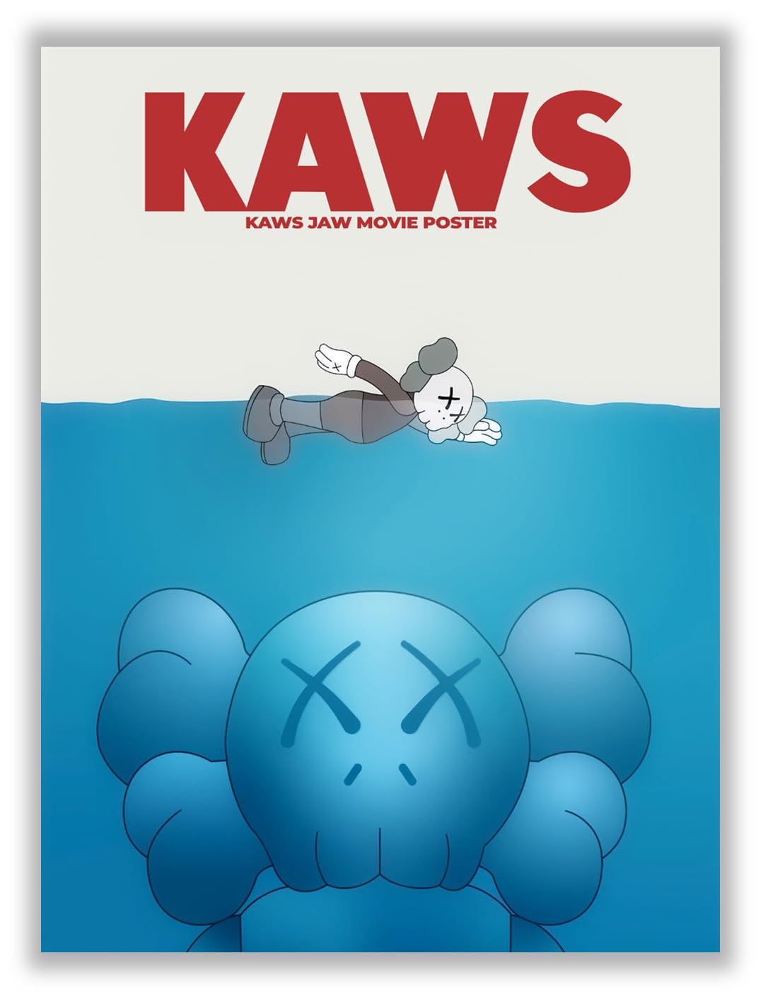Aesthetic Funny Kaws Poster – (12x16 Inch) Unframed – Kaws Room
