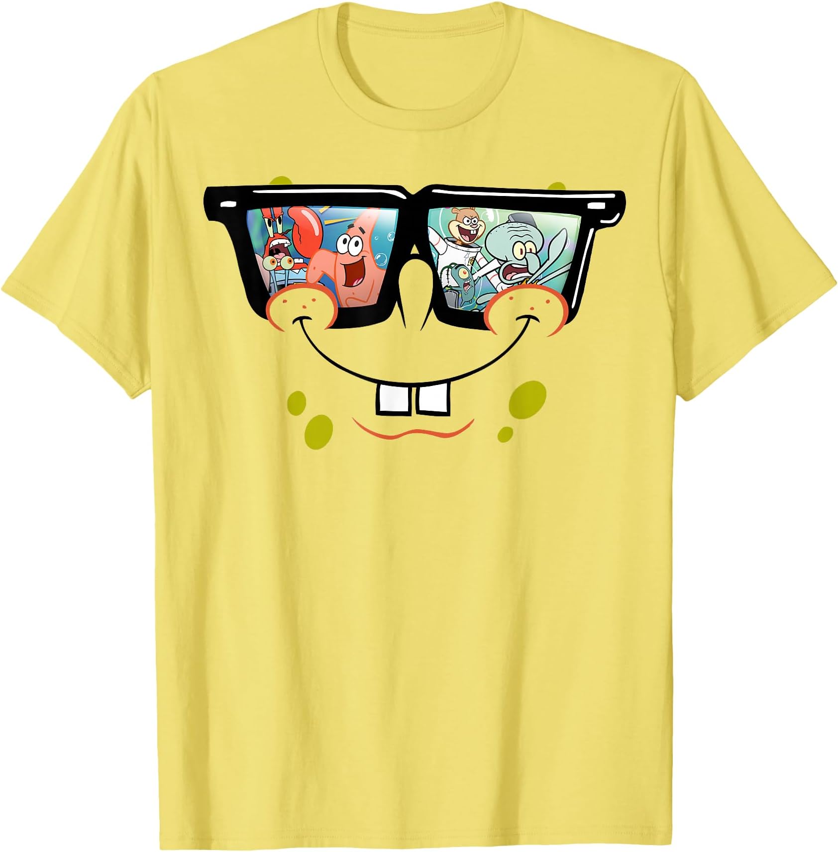 Spongebob Squarepants Sunglasses Reflection T-Shirt T-Shirt