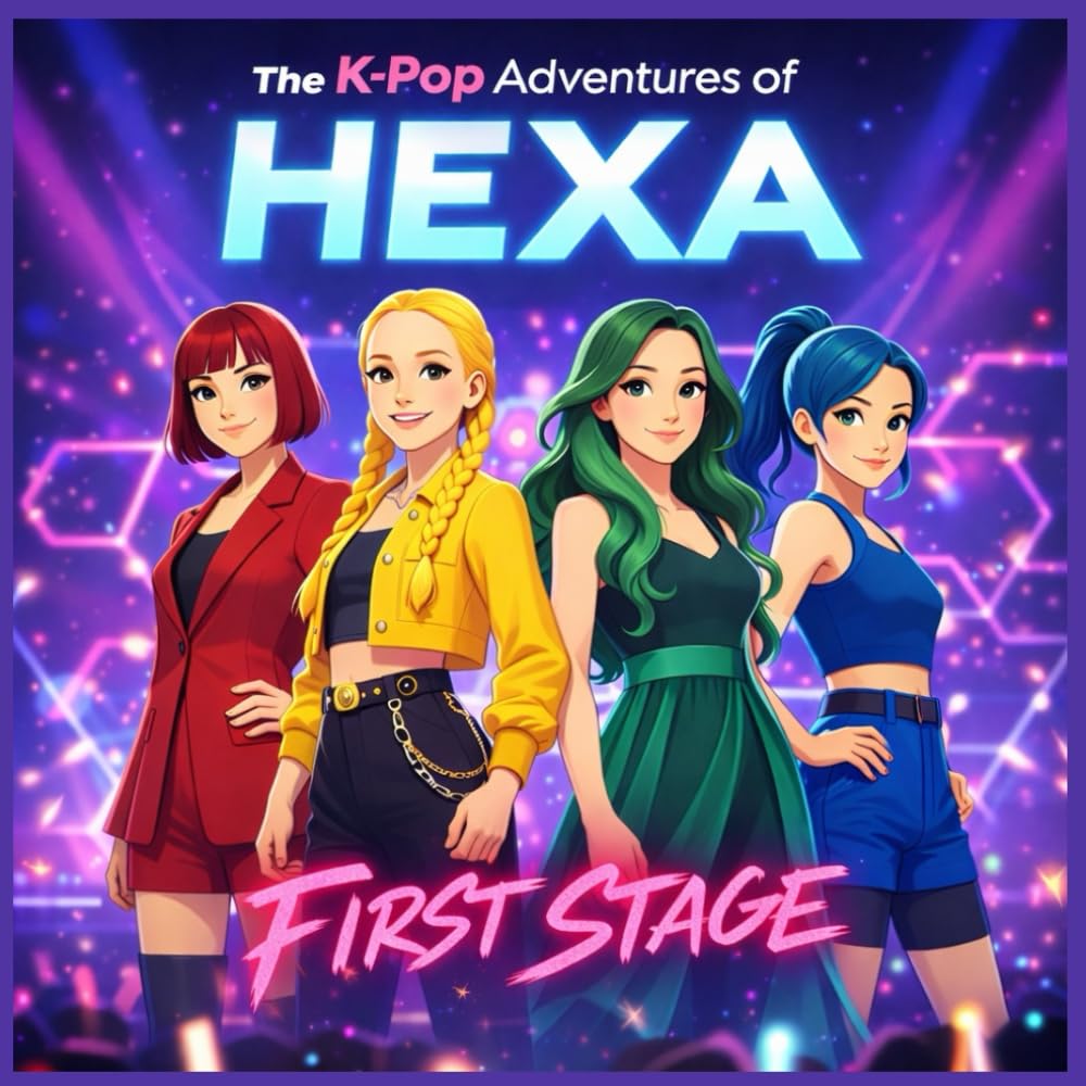 The K-Pop Adventures of HEXA: First Stage: A Superpowered K-Pop Graphic Novel Adventure for Kids
