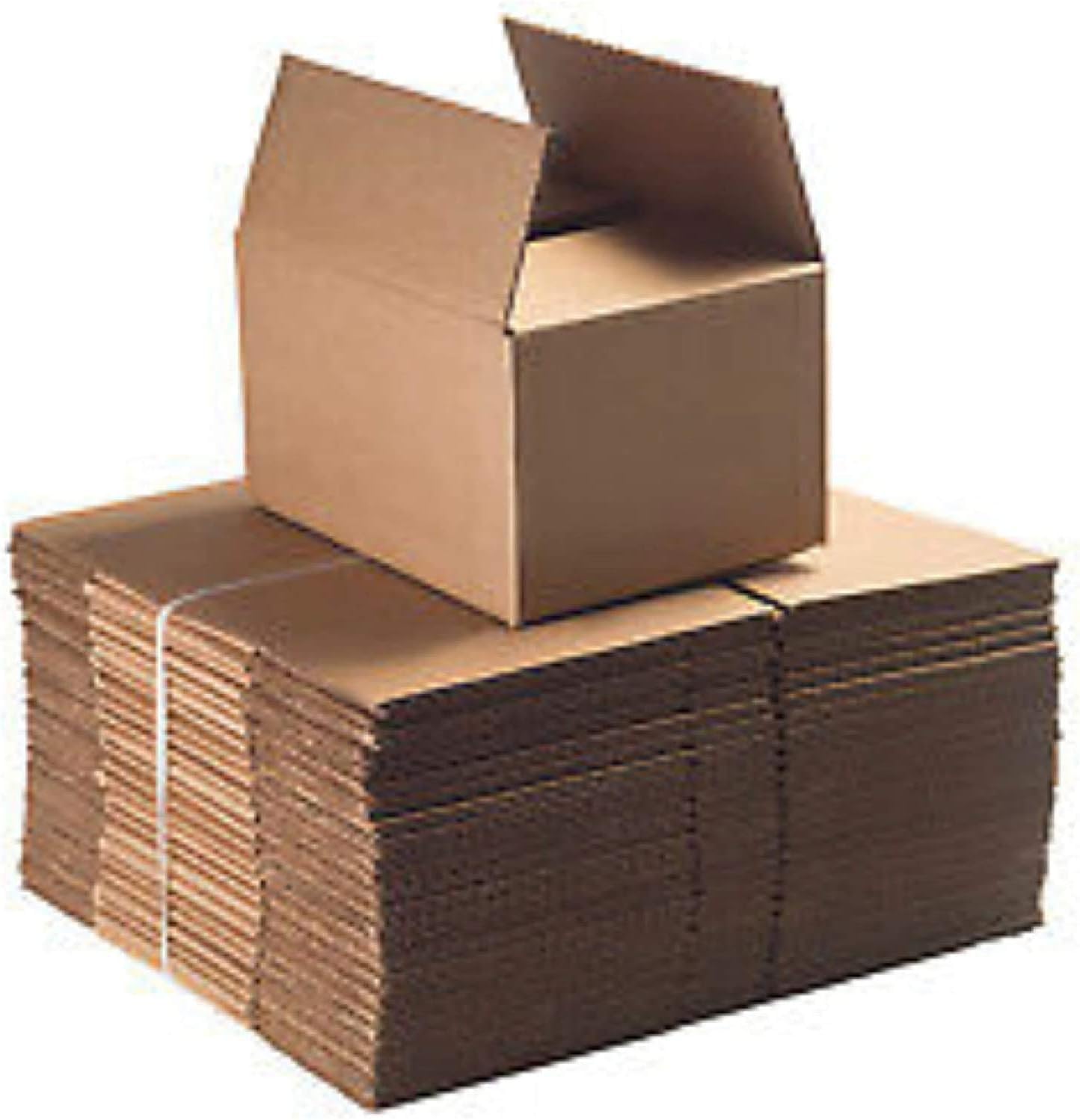 Zybux Brown - 8X6x4" - Single Wall Shipping Mailing Postal Parcel Easy To Assemble Cardboard Boxes (Pack Of 50)