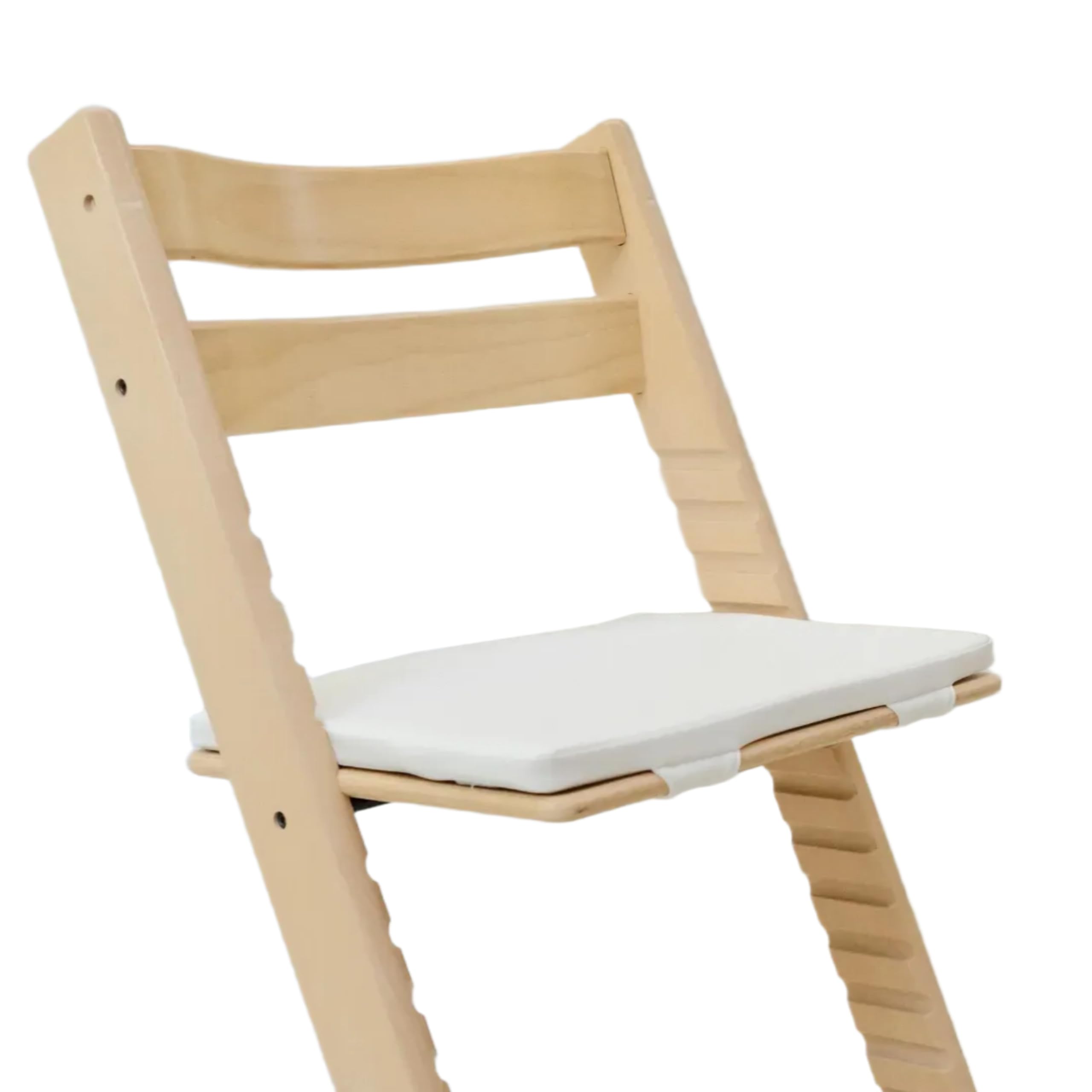 COZYKIDS Tripp Trapp Compatible Baby Cushion | Waterproof High Chair Cushion | Soft Foam Padding (Cream Ivory, Large Seat Pad)